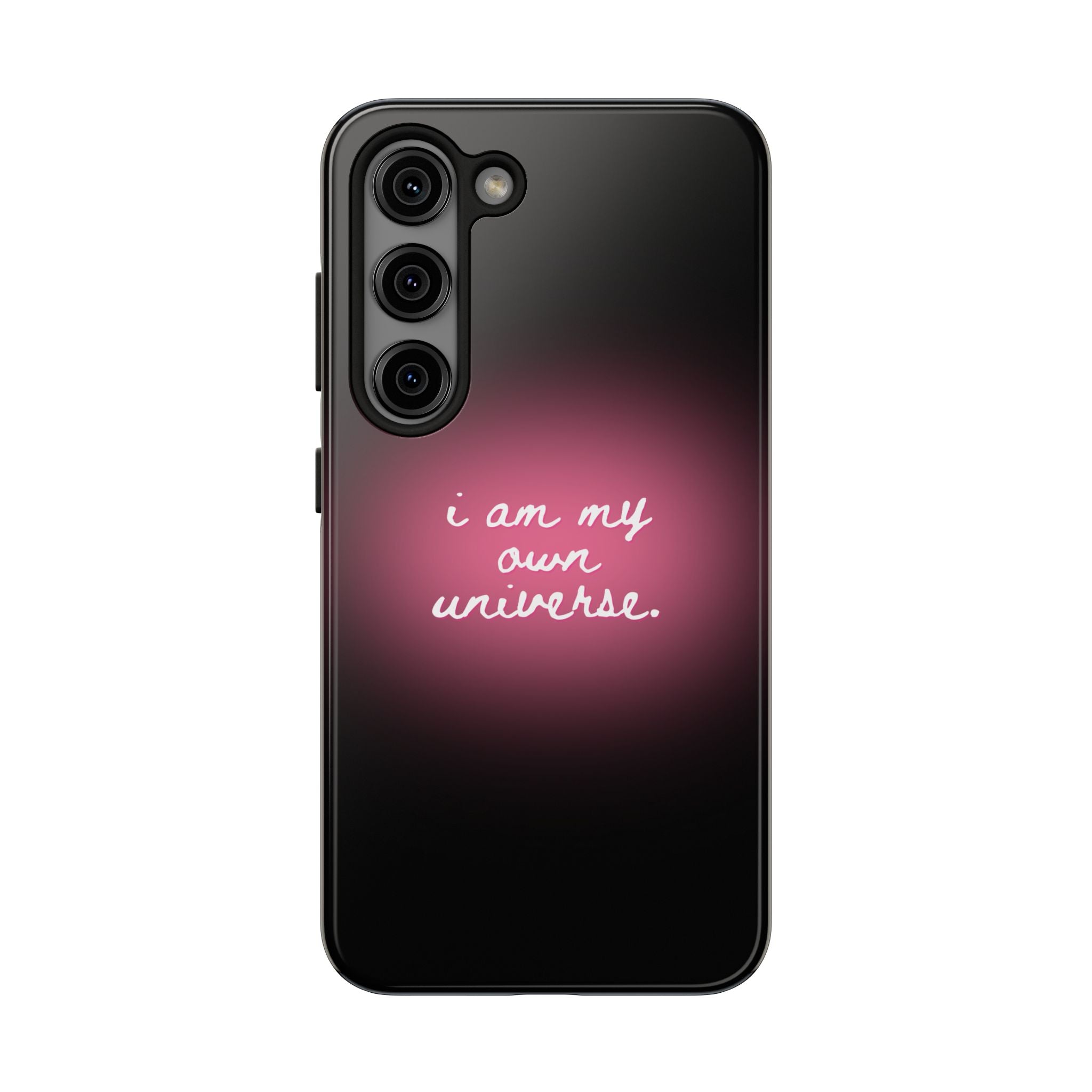 I Am My Own Universe — Pink Glow Protective Cover Tough Phone Case
