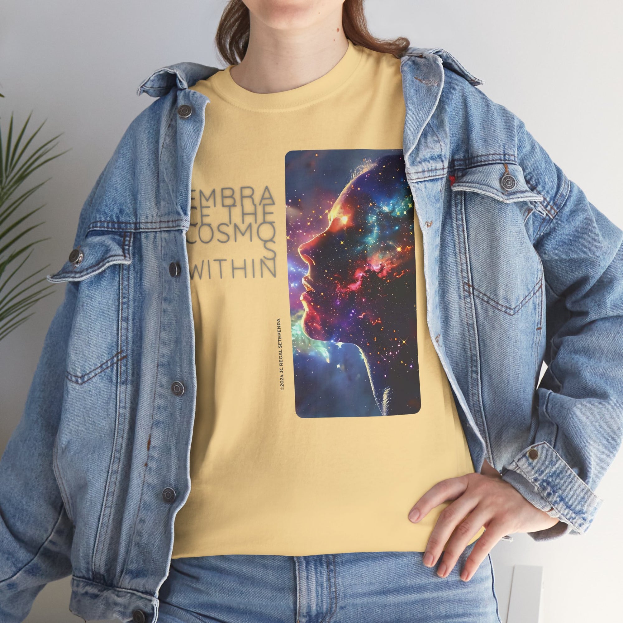 Embrace The Cosmos Within Unisex Heavy Cotton Tee