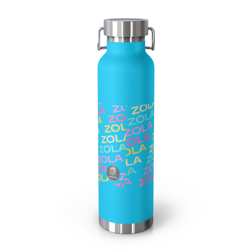 Zola Copper Vacuum Insulated Bottle, 22oz