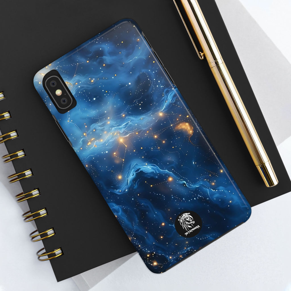 Blue Cosmos Tough Phone Case (For iPhone, Galaxy & More)
