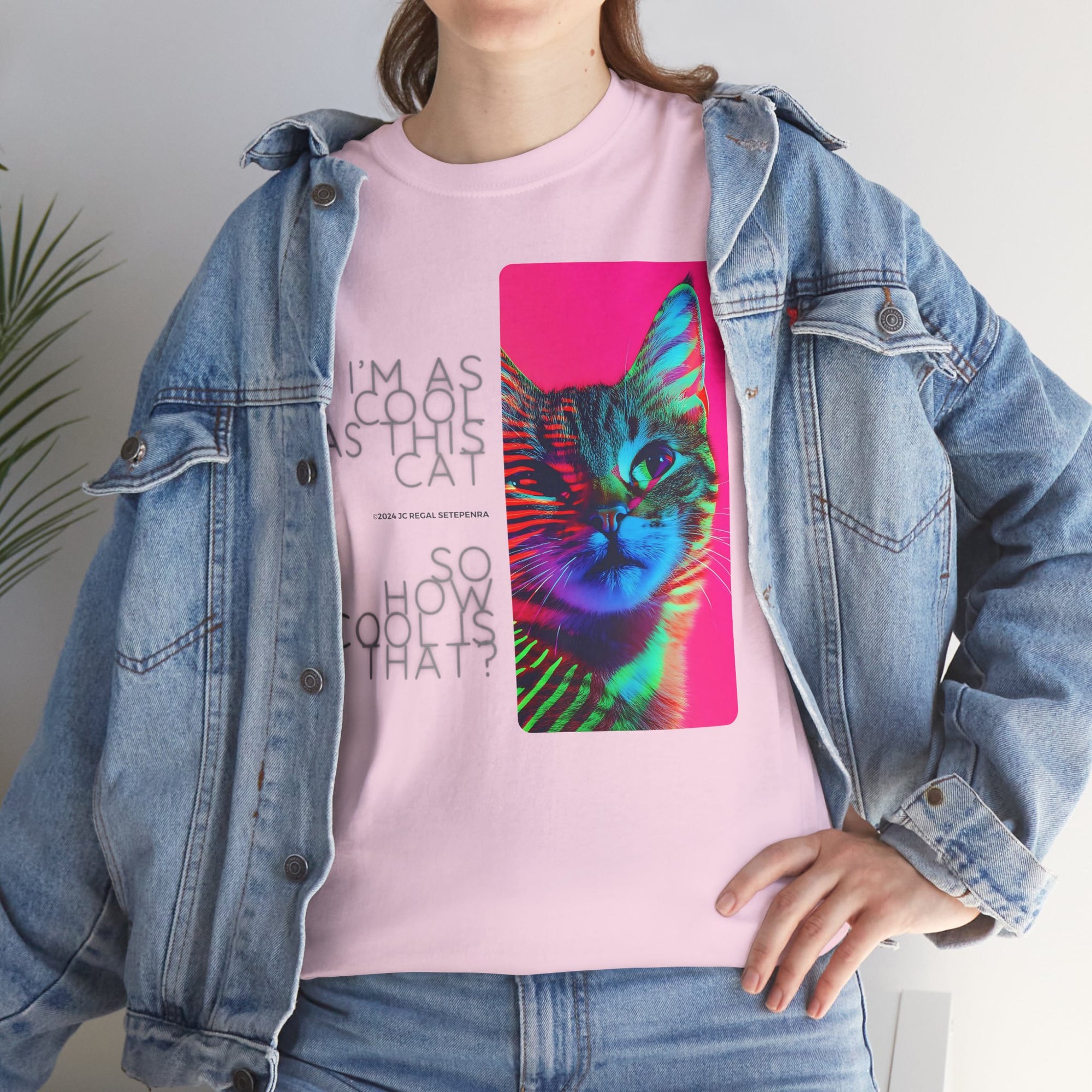 Cool Cat (Whiskers 2) Unisex Heavy Cotton Tee