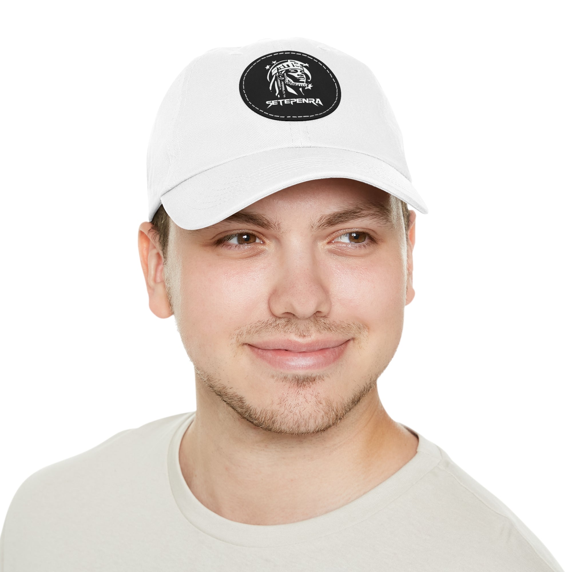 SETEPENRA Dad Hat with Leather Patch (Round)