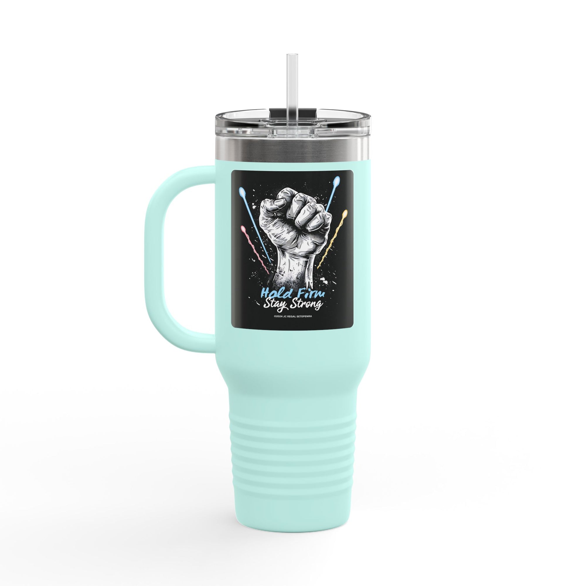 Hold Firm Stay Strong Insulated Travel Mug, 40oz