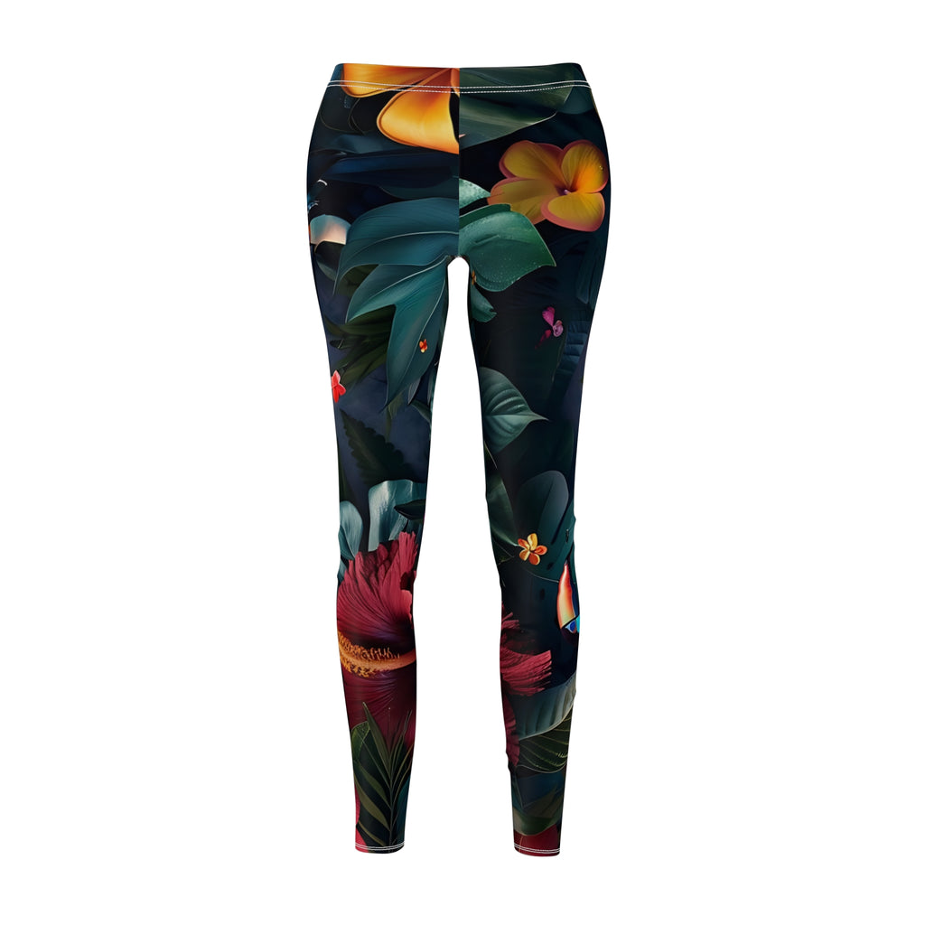 Tropican Retreat (Scene 1) Women's Cut & Sew Casual Leggings SETEPENRA All Over Prints.