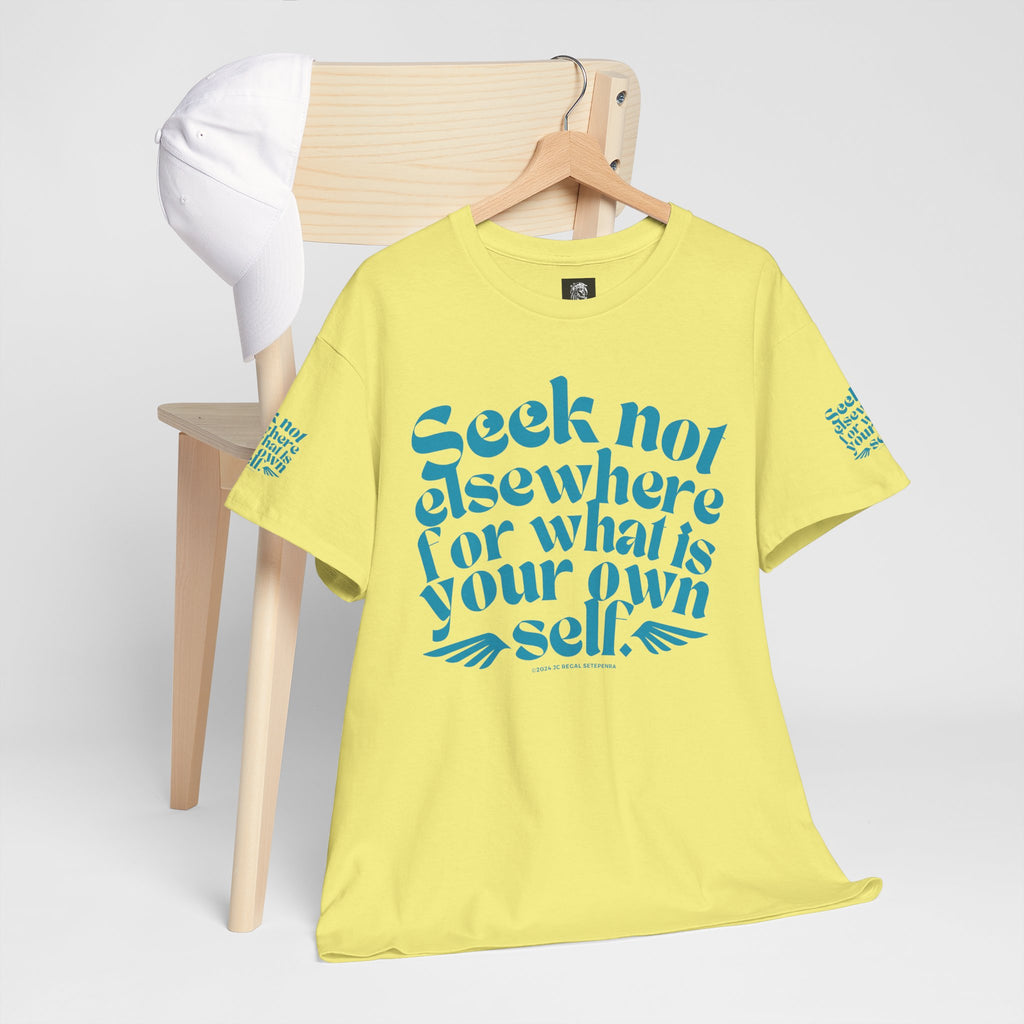 Seek Not Elsewhere (Aqua Edition) Unisex Heavy Cotton Tee