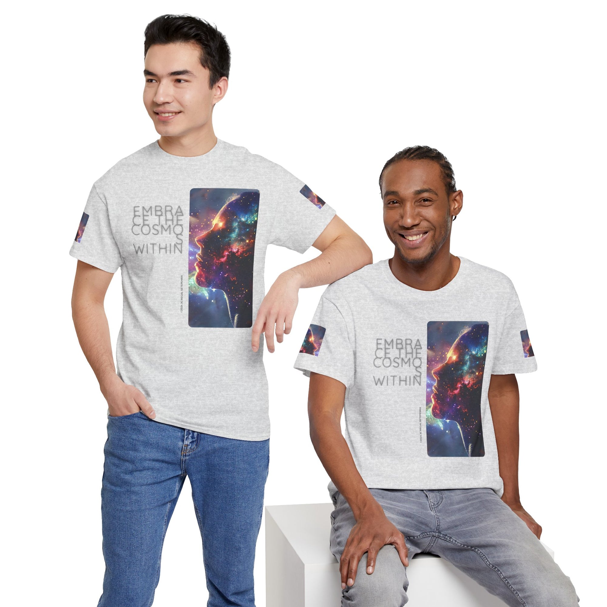 Embrace The Cosmos Within Unisex Heavy Cotton Tee