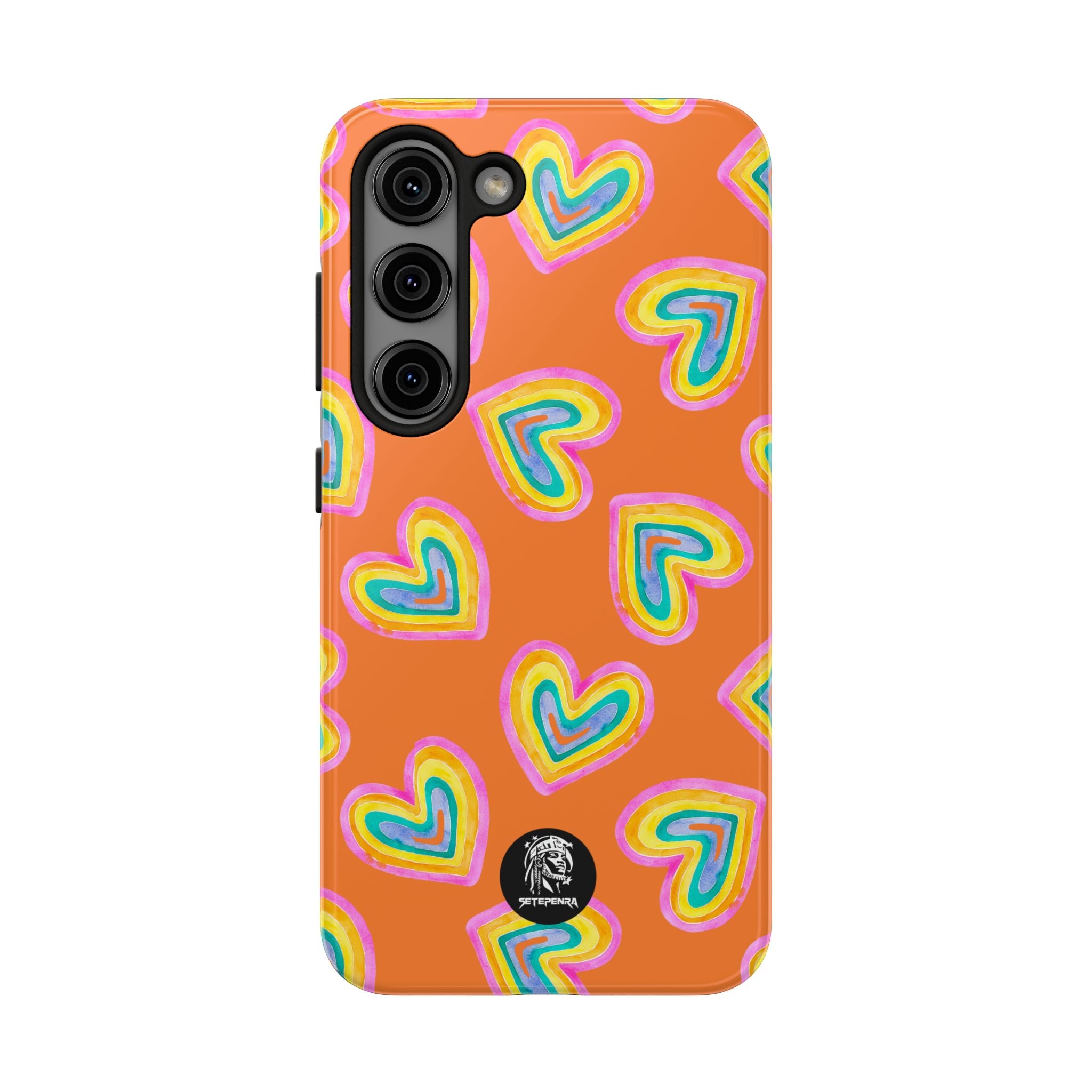 Rainbow Heart Tough Phone Case (For iPhone, Galaxy & More) - Crusta