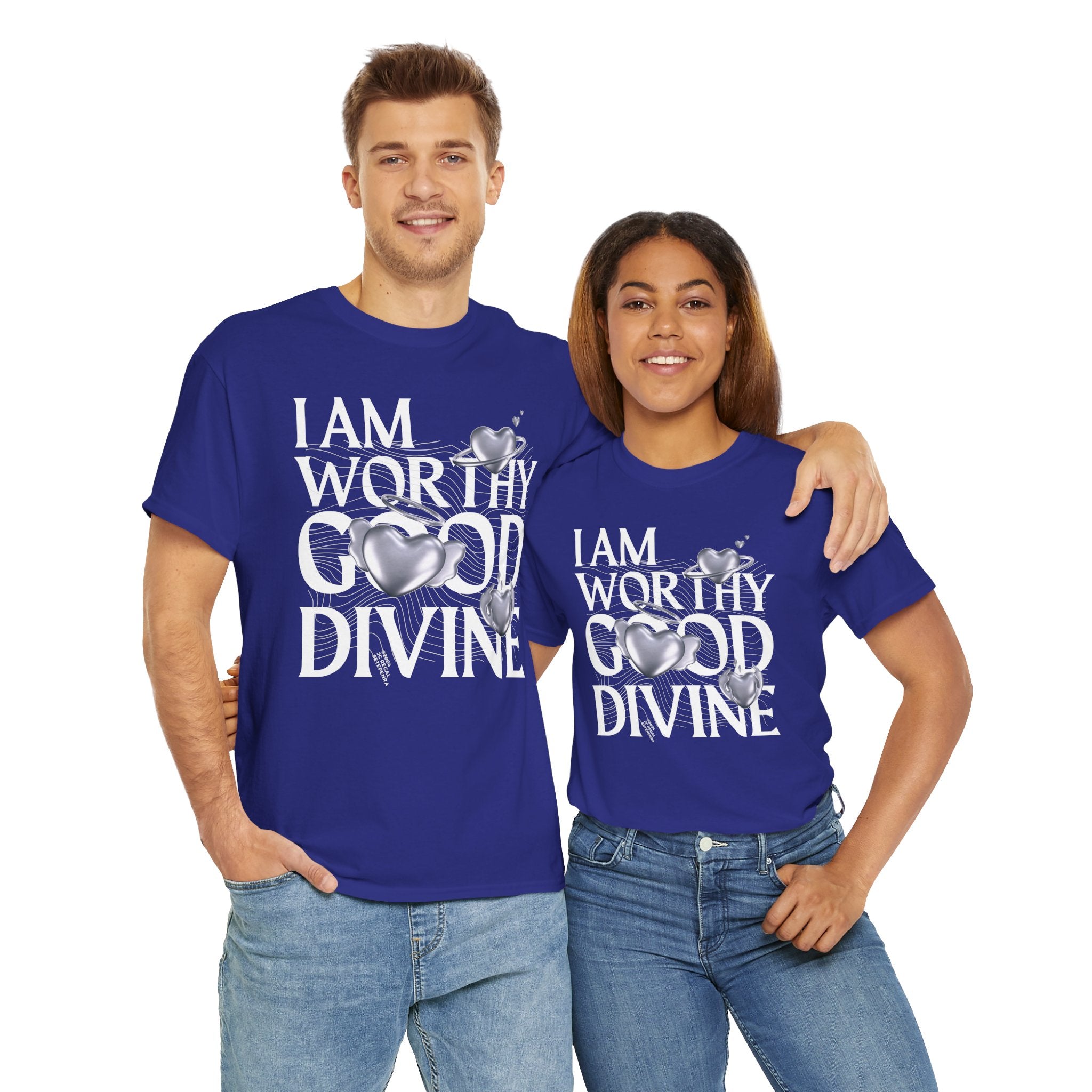 I AM WORTHY GOOD DIVINE Unisex Heavy Cotton Tee