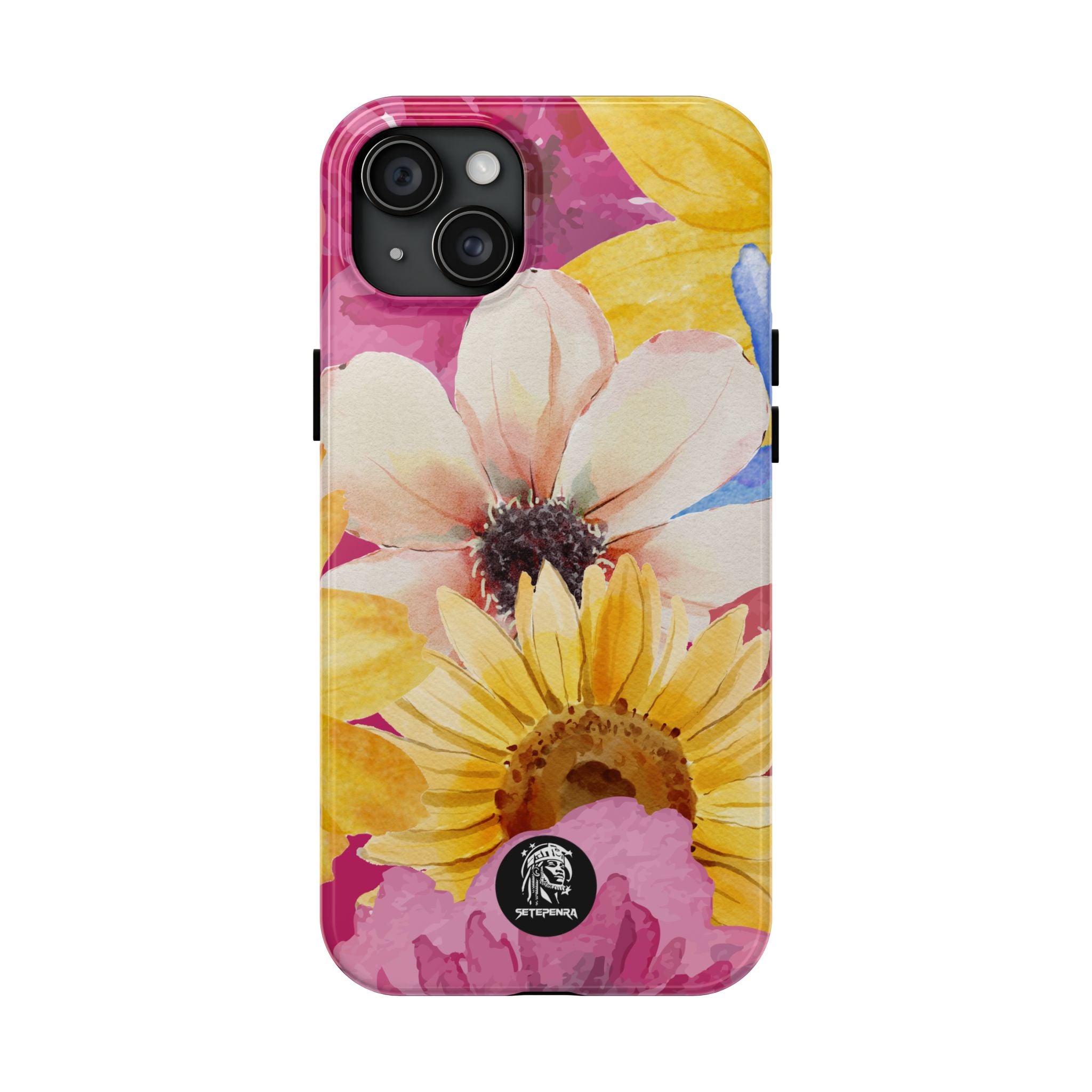 Watercolor Flowers Tough Phone Case (For iPhone, Galaxy & More)