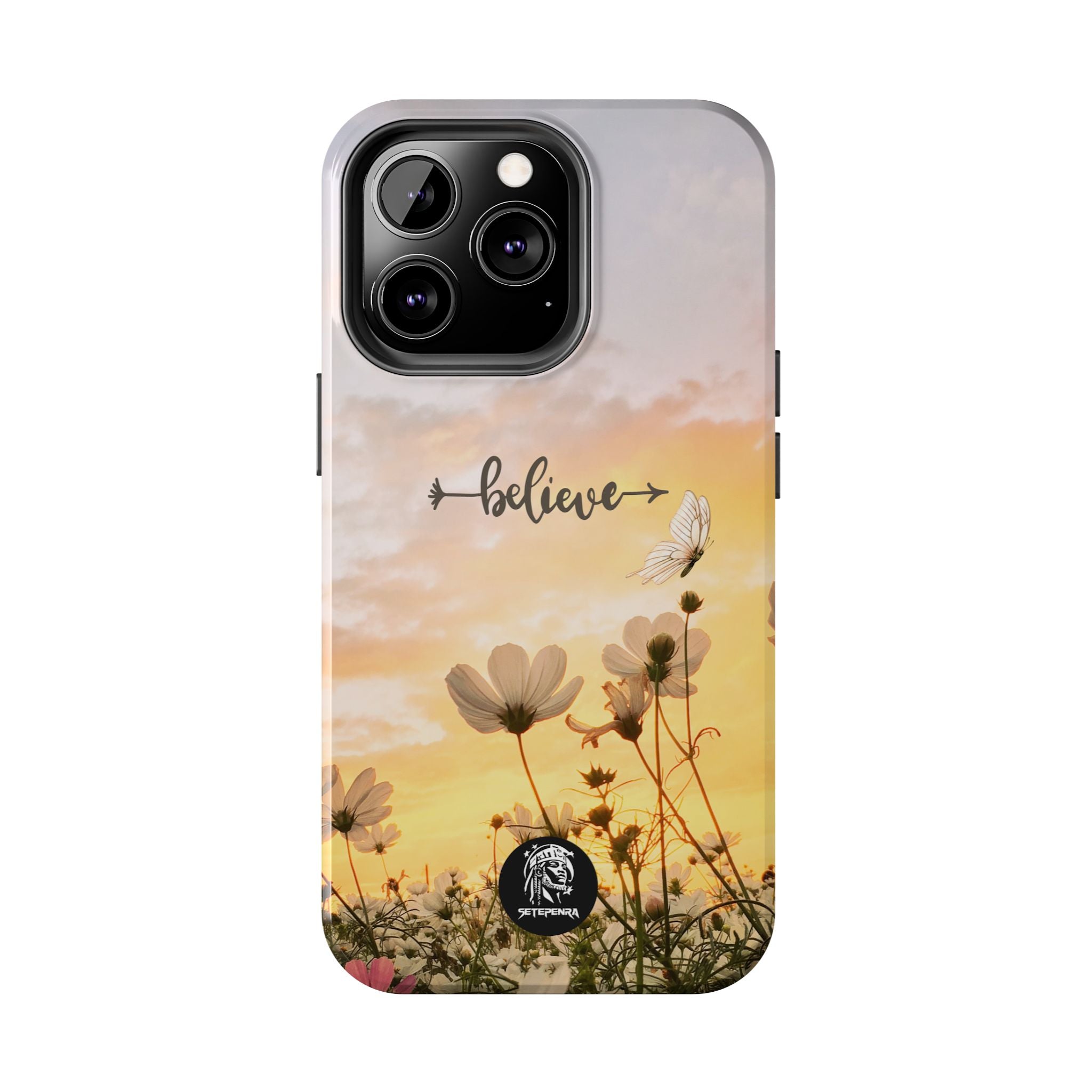 Believe Tough Phone Case (For iPhone, Galaxy & More) - Aesthetic Flower