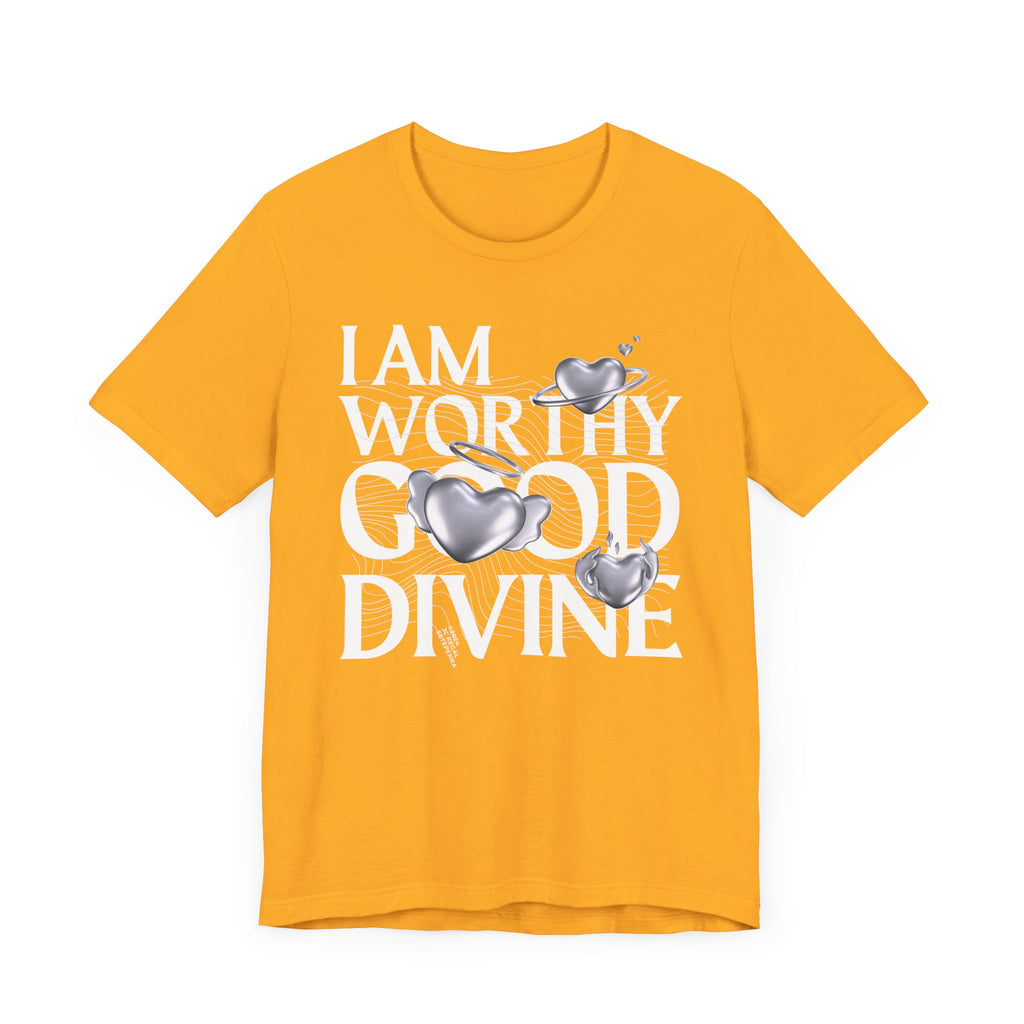 I AM WORTHY GOOD DIVINE Unisex Jersey Short Sleeve Tee SETEPENRA T-Shirt.