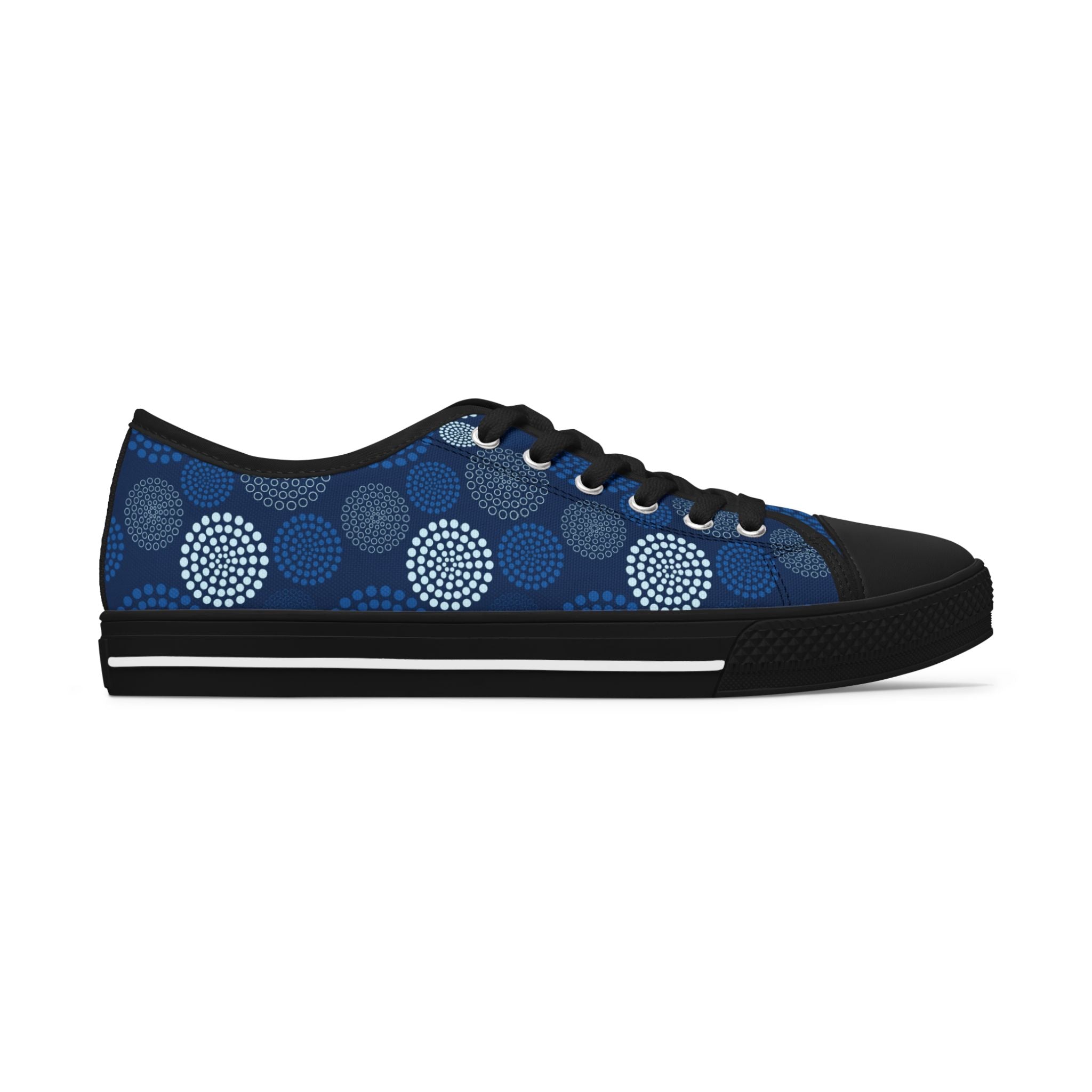 Kaleido Blue Women's Low Top Sneakers