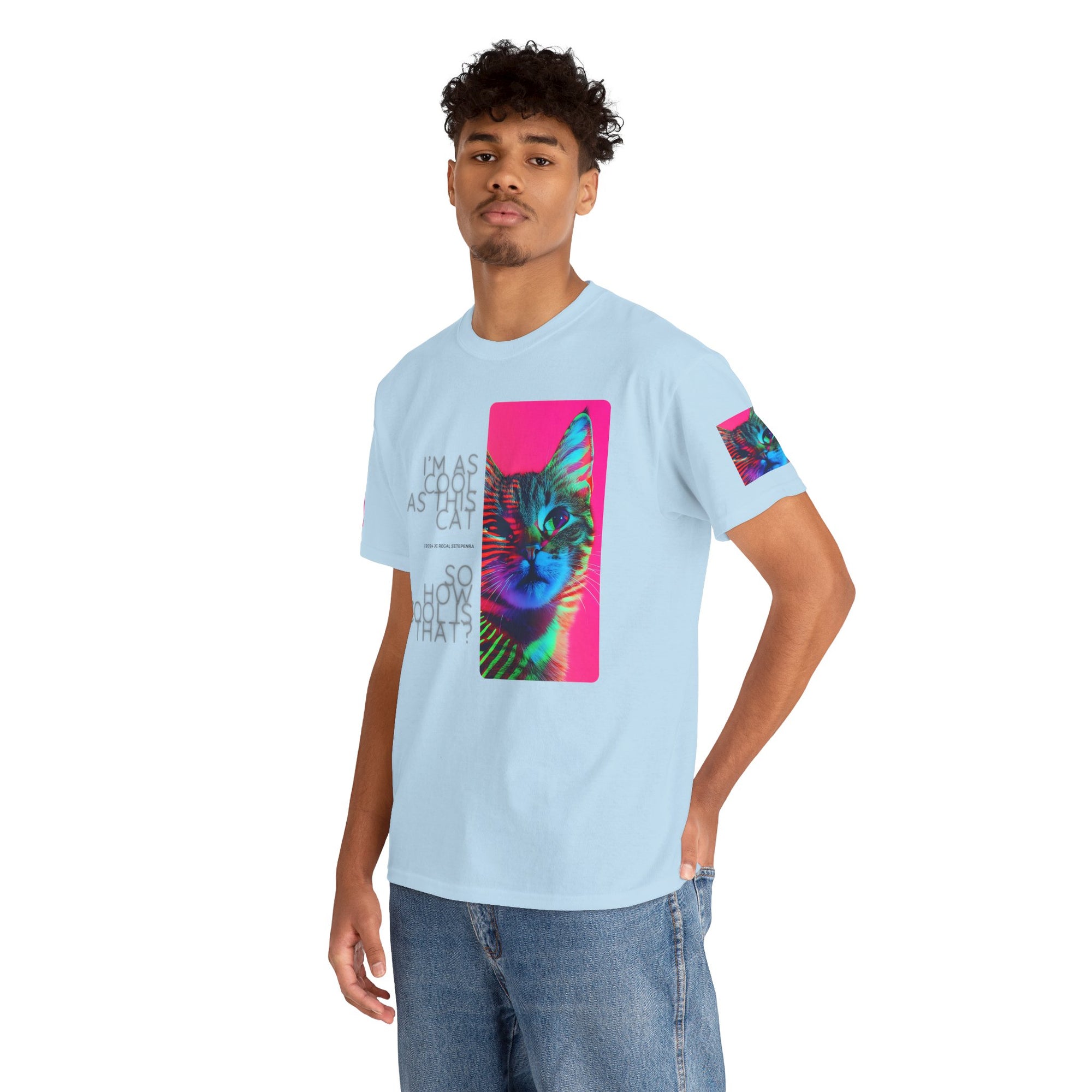 Cool Cat (Whiskers 2) Unisex Heavy Cotton Tee