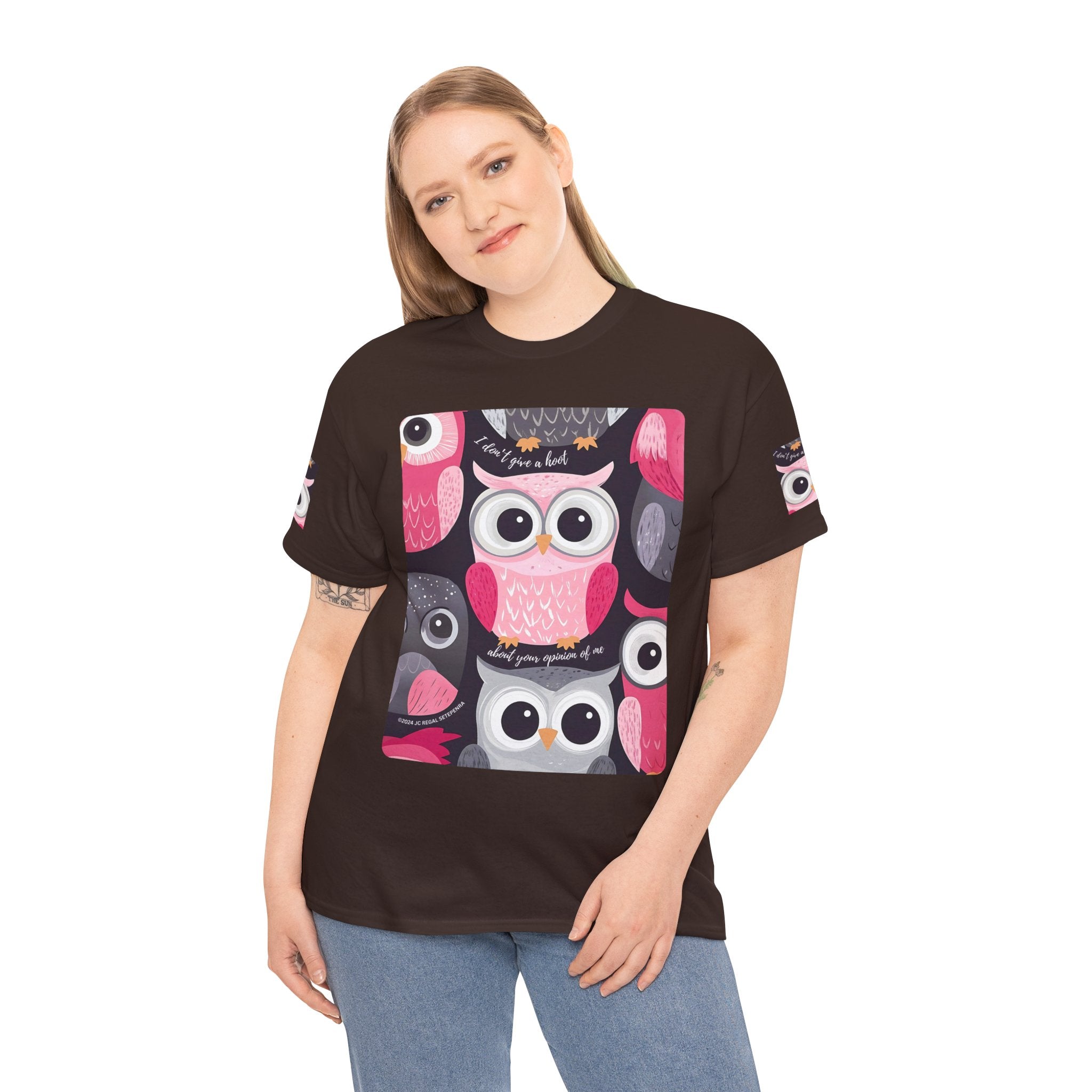 Don't Give A Hoot Unisex Heavy Cotton Tee