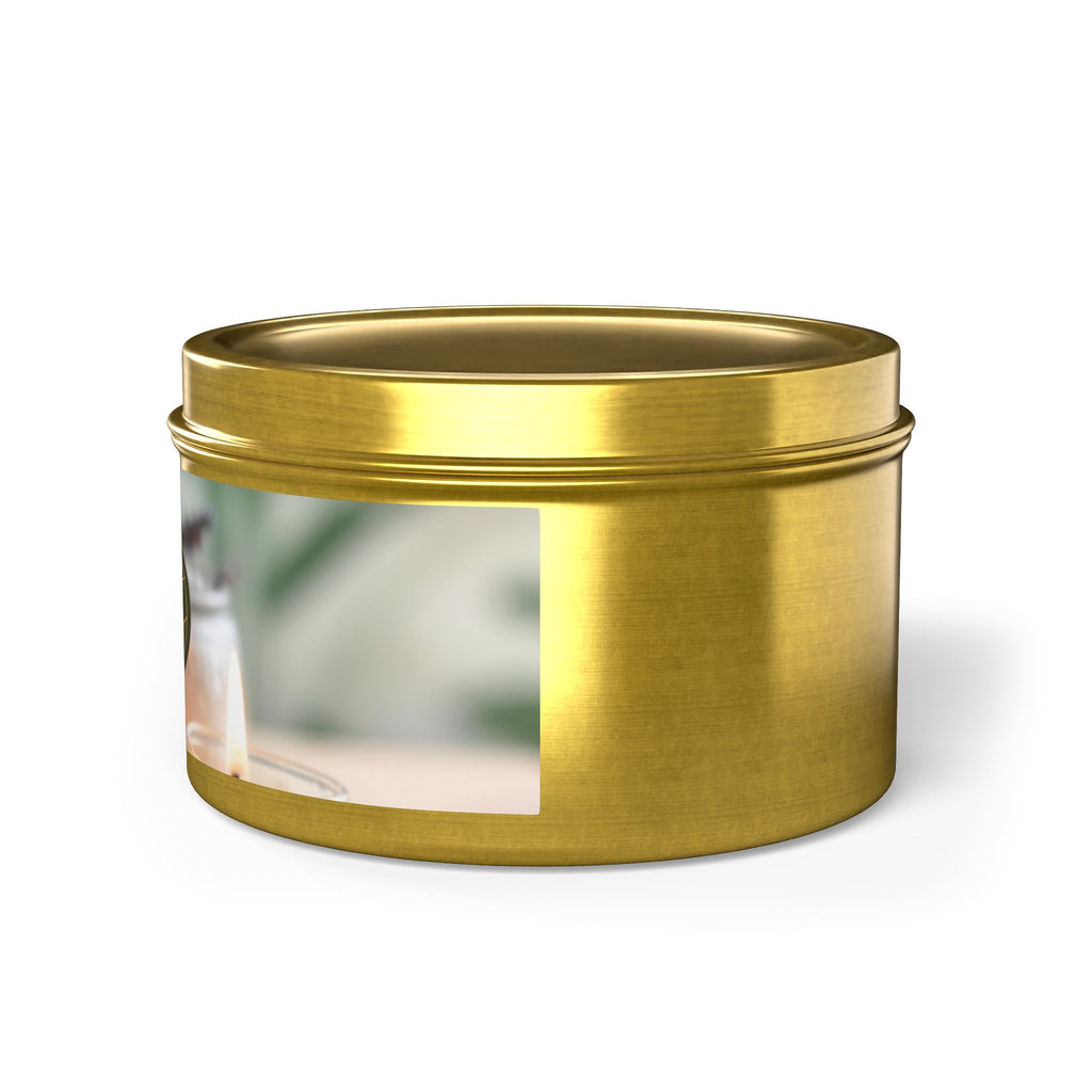 Scintillating Scents by SETEPENRA Tin Candles - Gold, Silver, Black (4oz, 8oz)