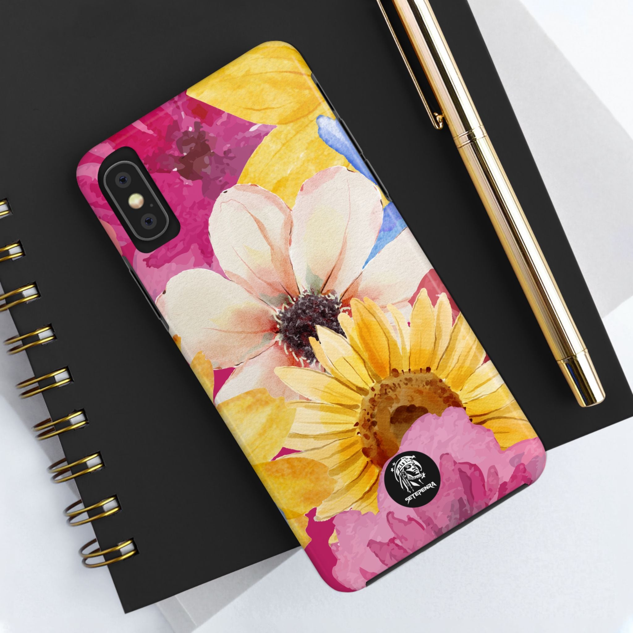 Watercolor Flowers Tough Phone Case (For iPhone, Galaxy & More)