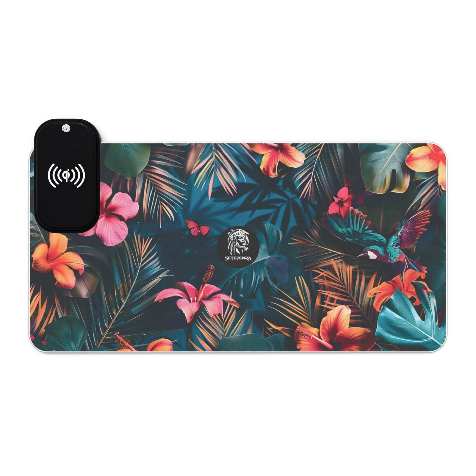 Tropican Retreat (Scene 4) LED Gaming Mousepad w/Wireless Charging