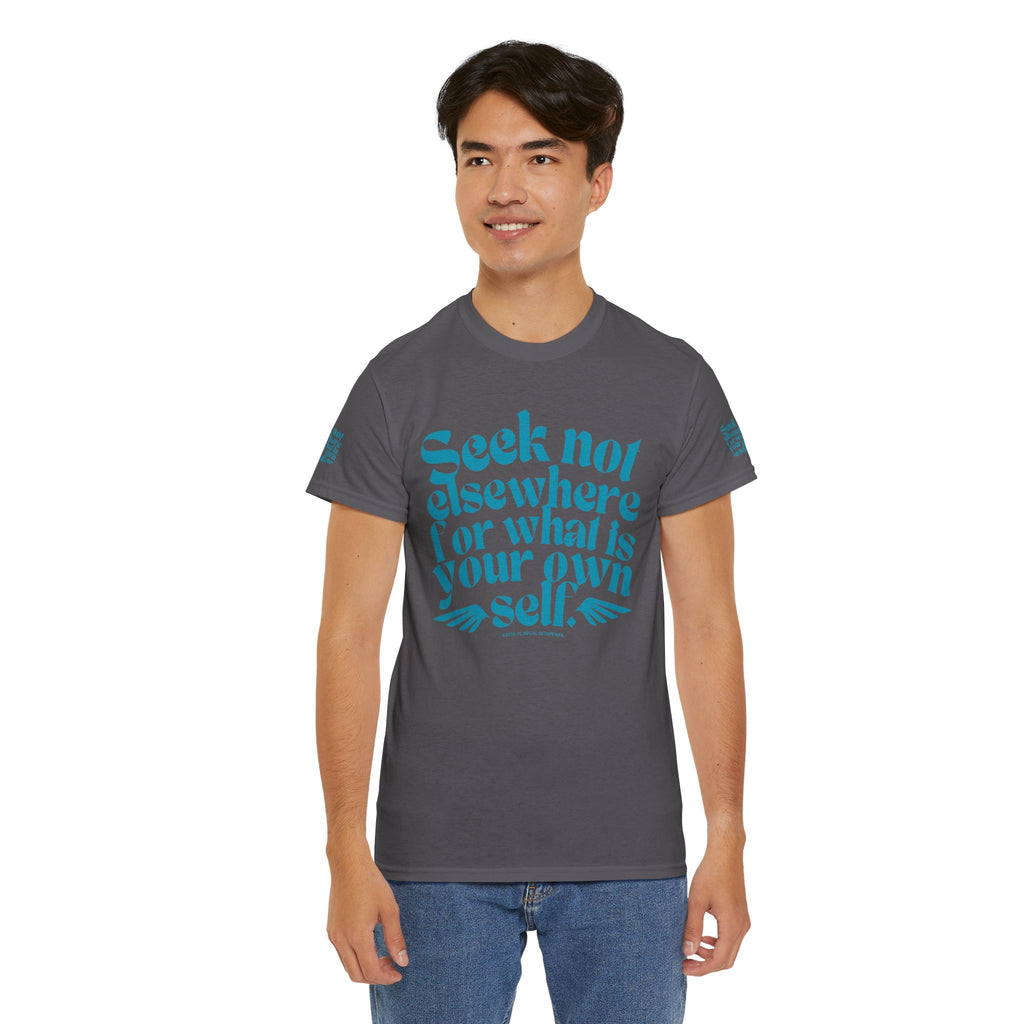 Seek Not Elsewhere (Aqua Edition) Unisex Heavy Cotton Tee