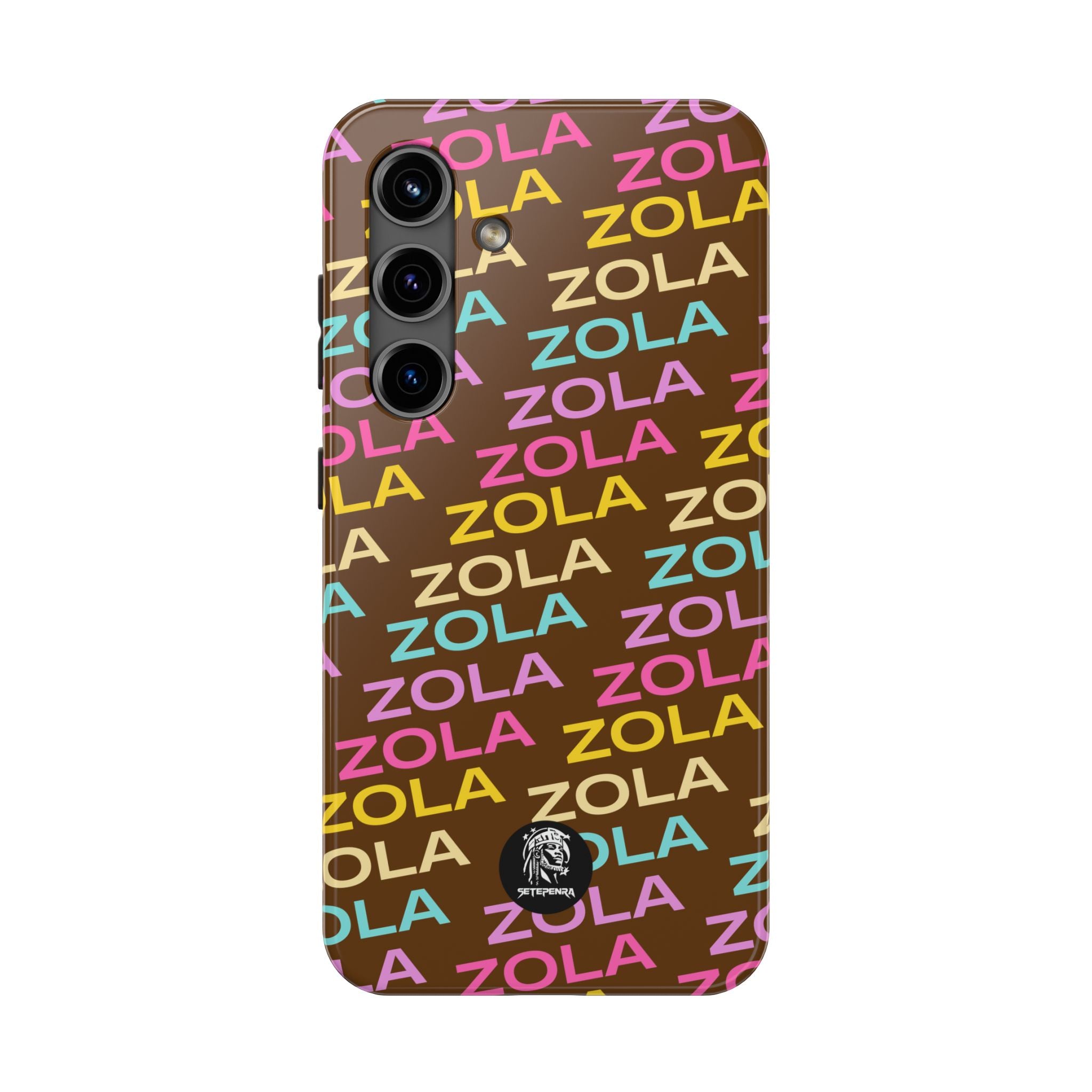 Zola Tough Phone Case (For iPhone, Galaxy & More) - Brown SETEPENRA Phone Case.