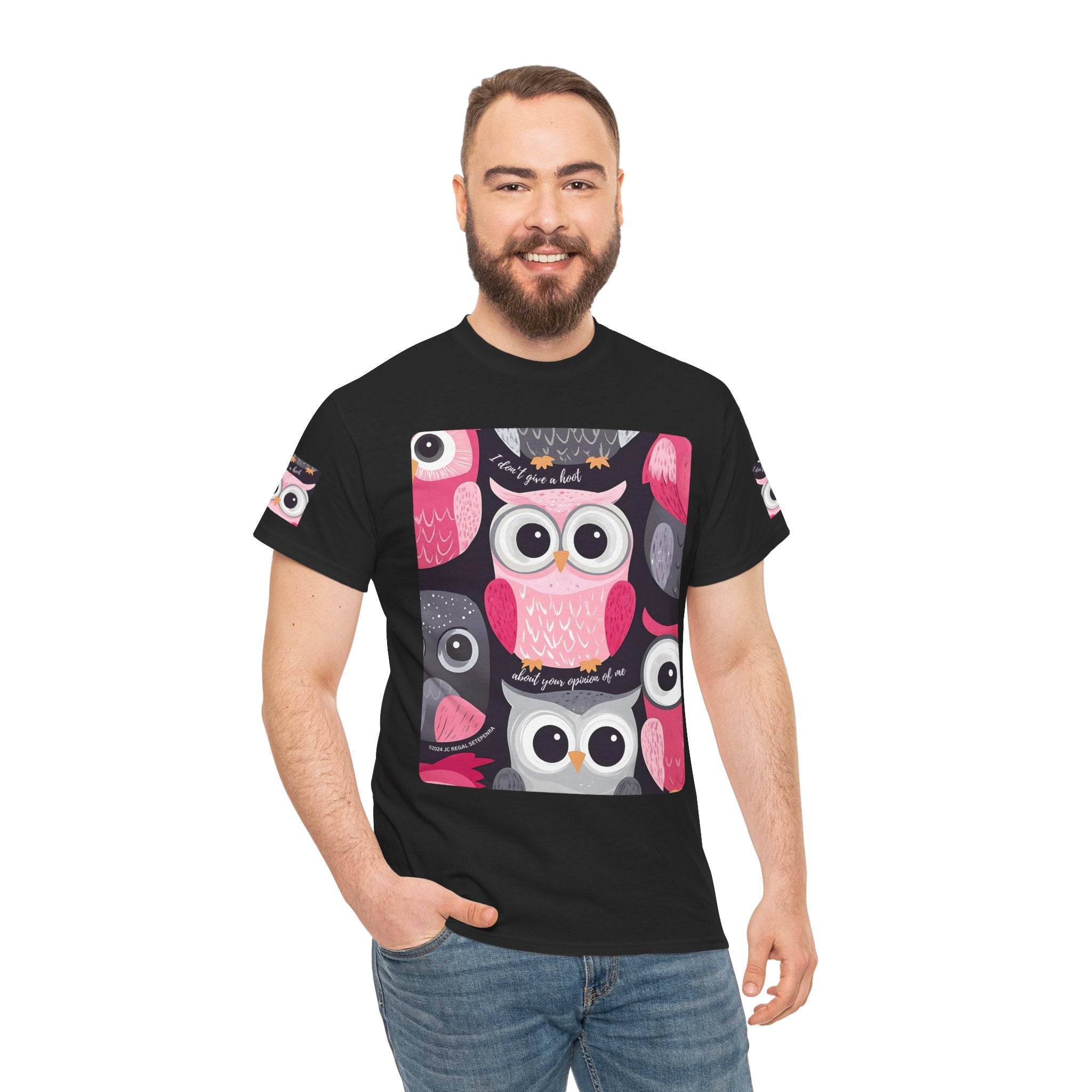 Don't Give A Hoot Unisex Heavy Cotton Tee