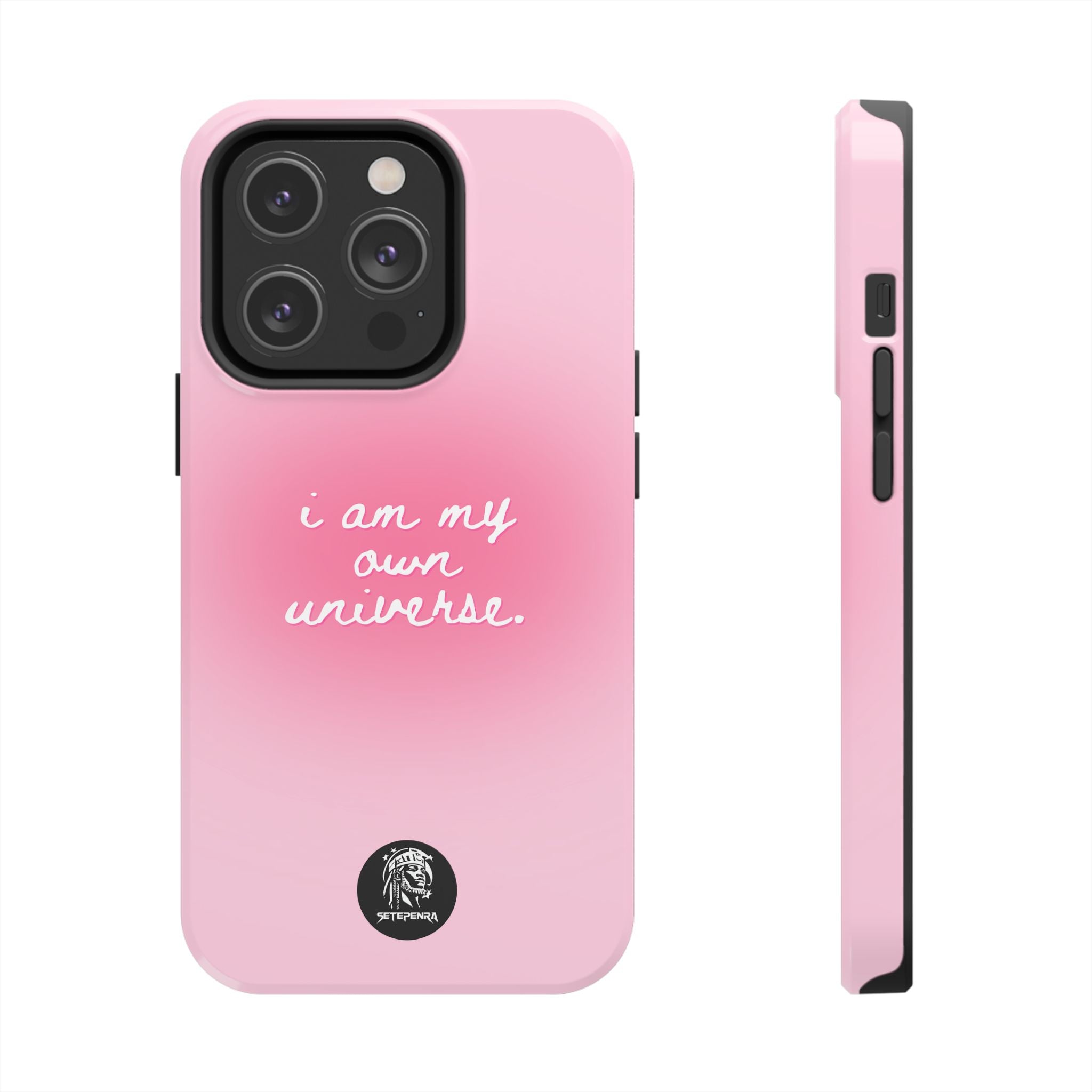I Am My Own Universe Tough Phone Case (For iPhone, Galaxy & More) - Light Pink SETEPENRA Phone Case.