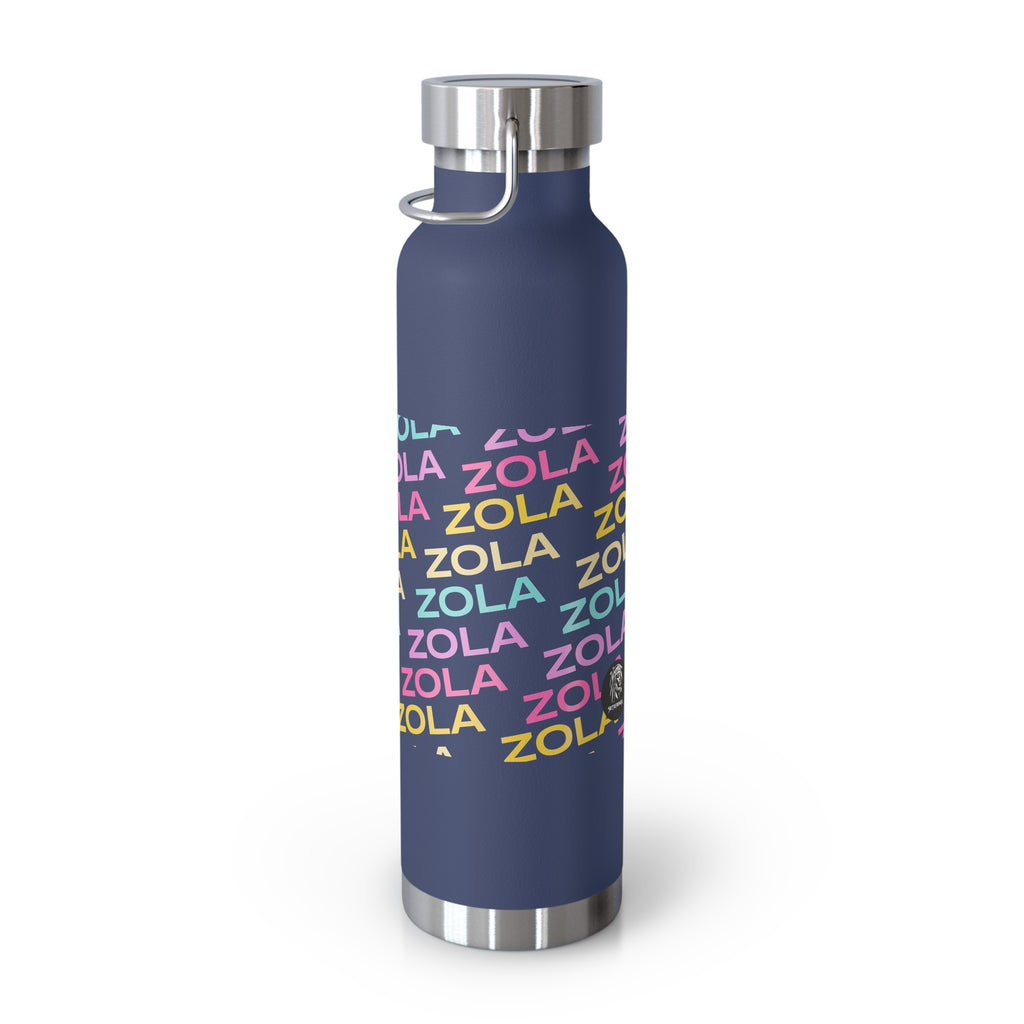 Zola Copper Vacuum Insulated Bottle, 22oz