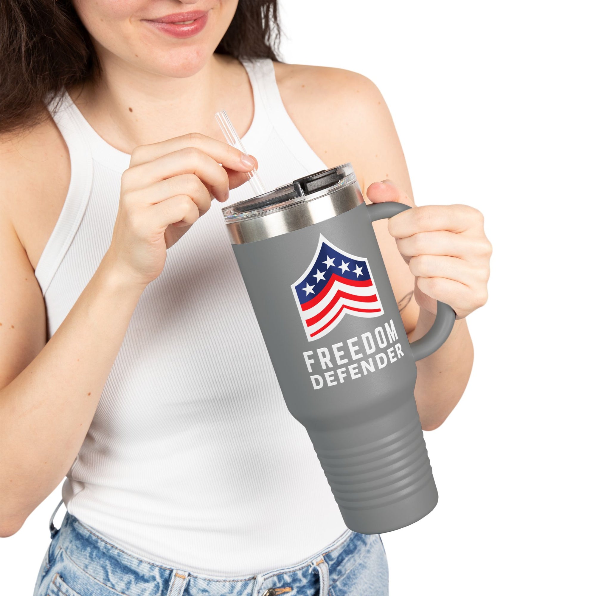 Freedom Defender Insulated Travel Mug, 40oz