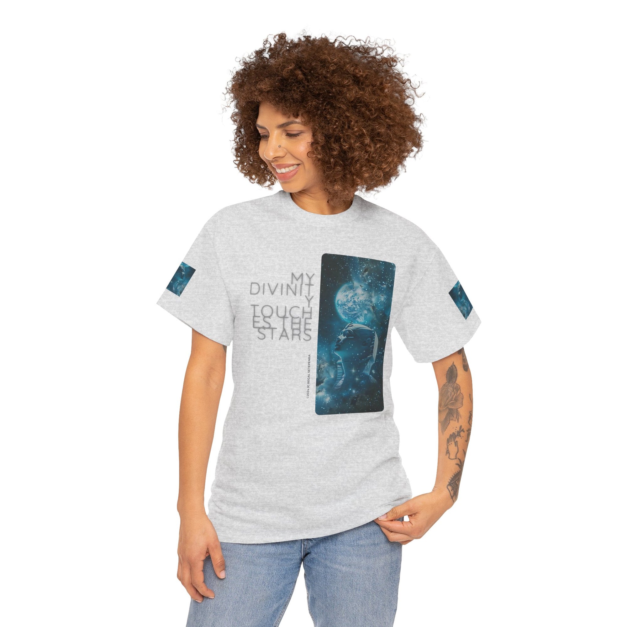 My Divinity Touches The Stars Unisex Heavy Cotton Tee