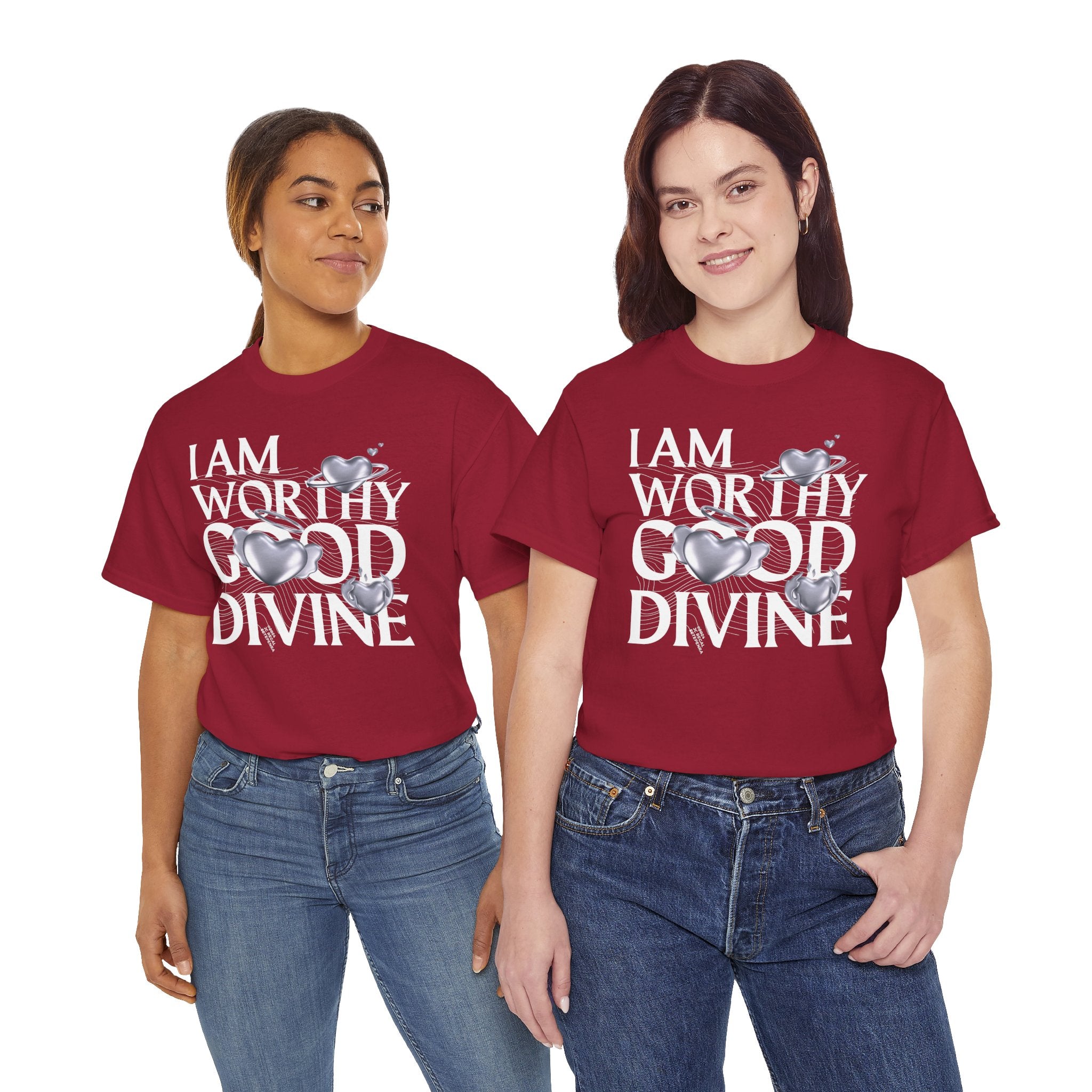 I AM WORTHY GOOD DIVINE Unisex Heavy Cotton Tee