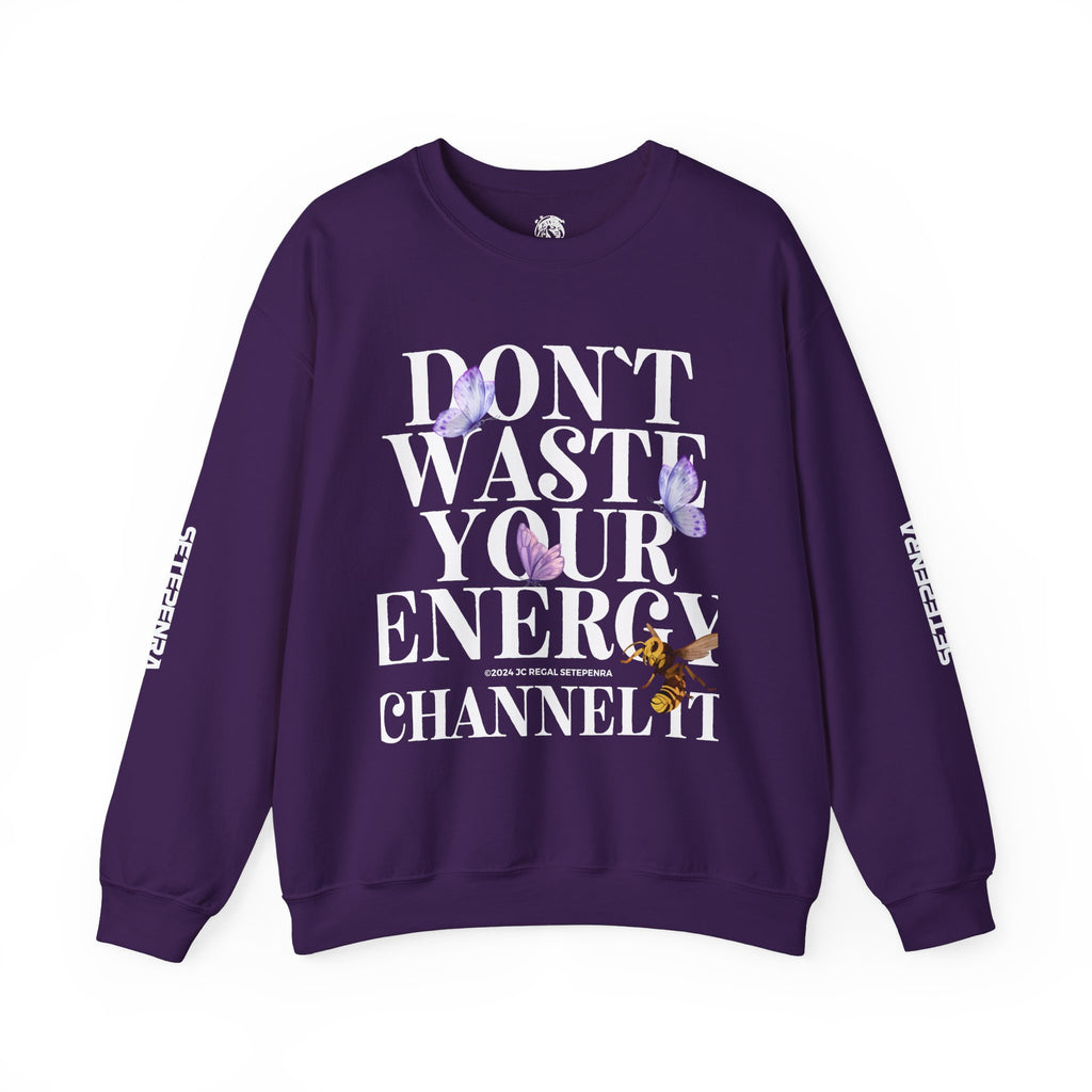 Channel It Unisex Heavy Blend™ Crewneck Sweatshirt (White Print) SETEPENRA Sweatshirt.