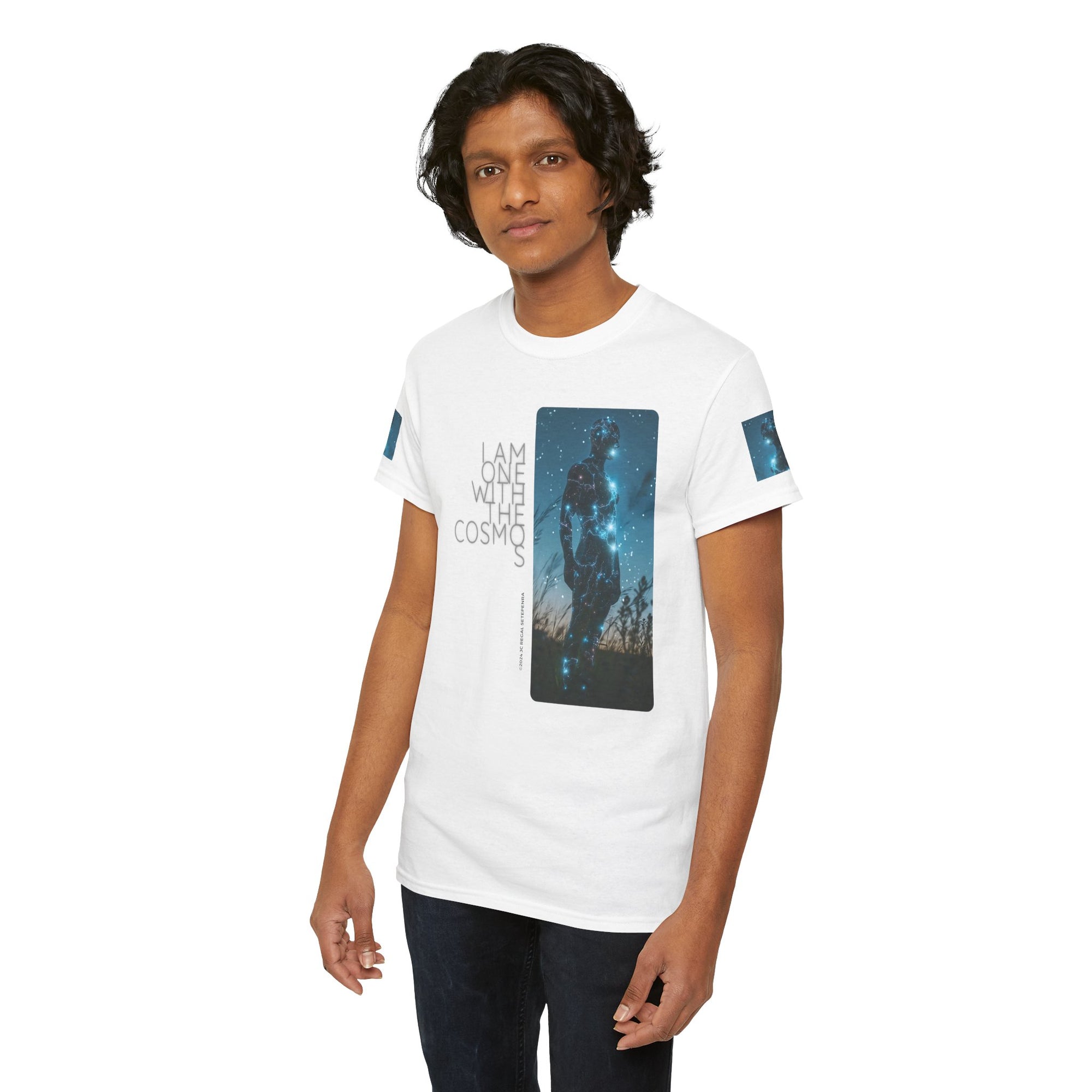 One With The Cosmos Unisex Heavy Cotton Tee