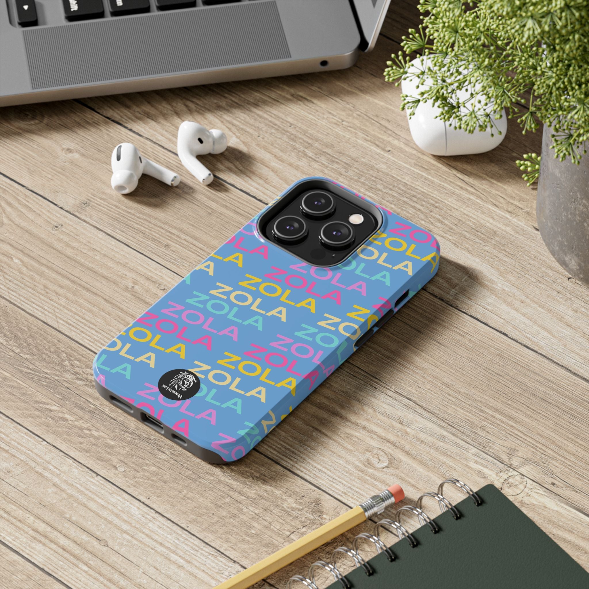 Zola Tough Phone Case (For iPhone, Galaxy & More) - Light Blue