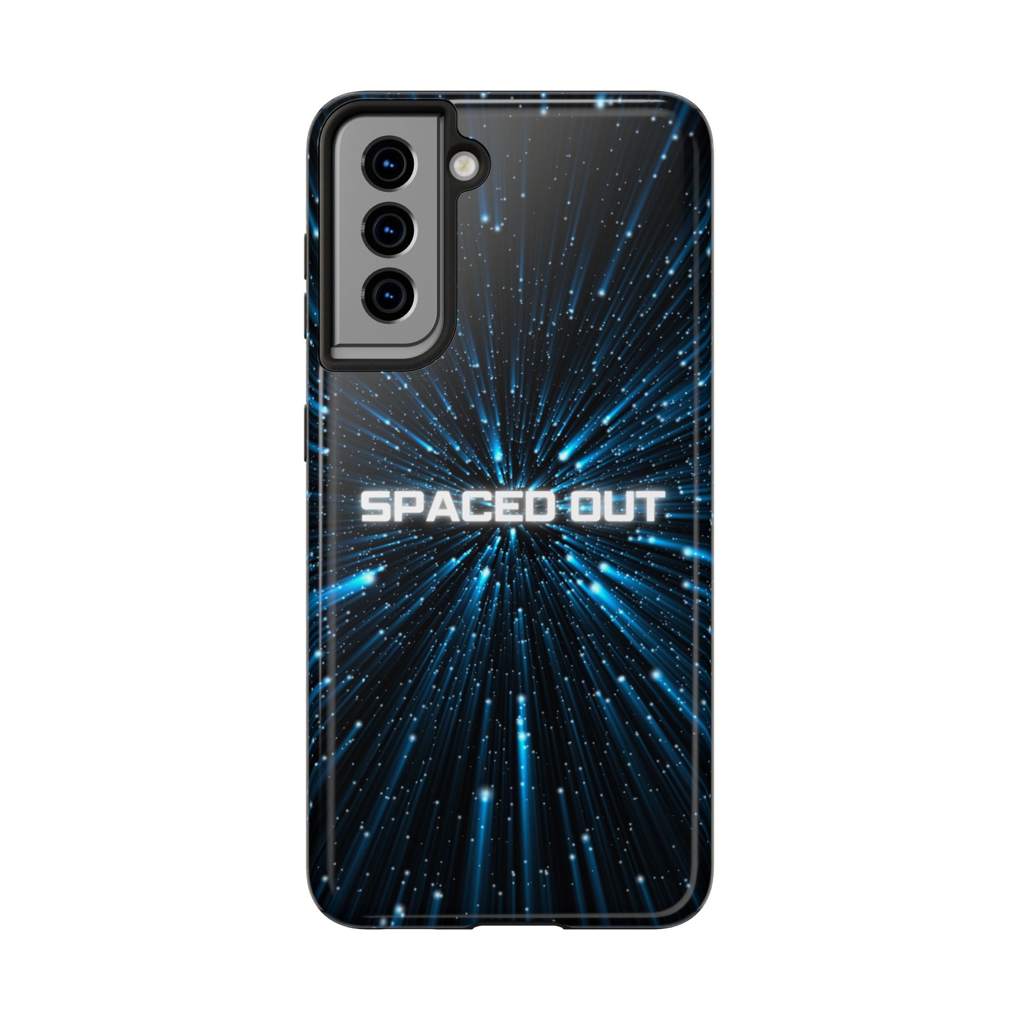 Spaced Out Tough Phone Case — Cosmic Space Warp Protective Cover