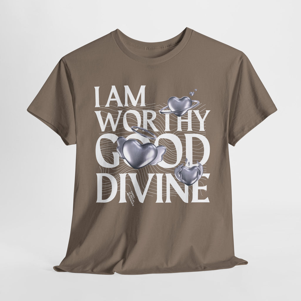 I AM WORTHY GOOD DIVINE Unisex Heavy Cotton Tee