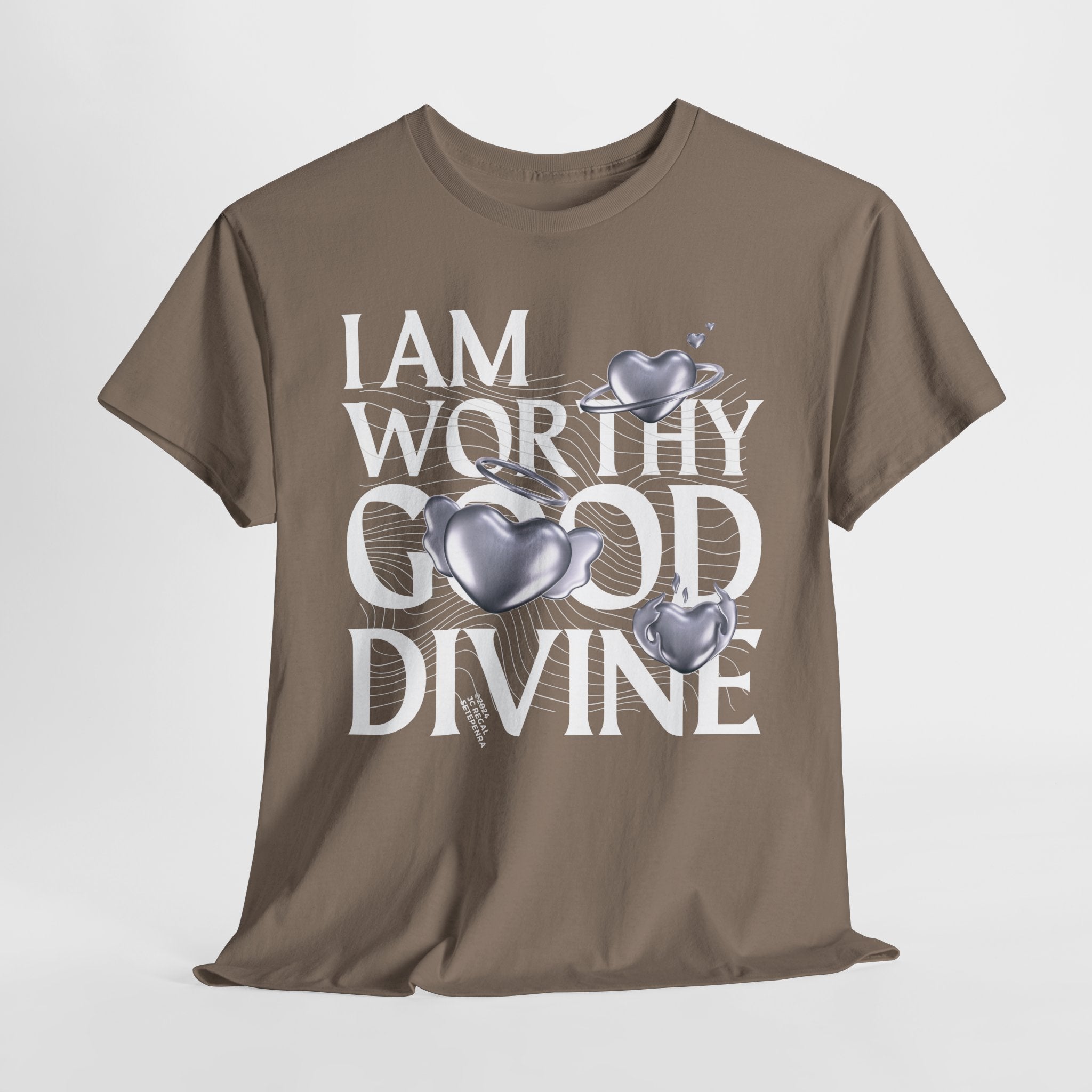 I AM WORTHY GOOD DIVINE Unisex Heavy Cotton Tee