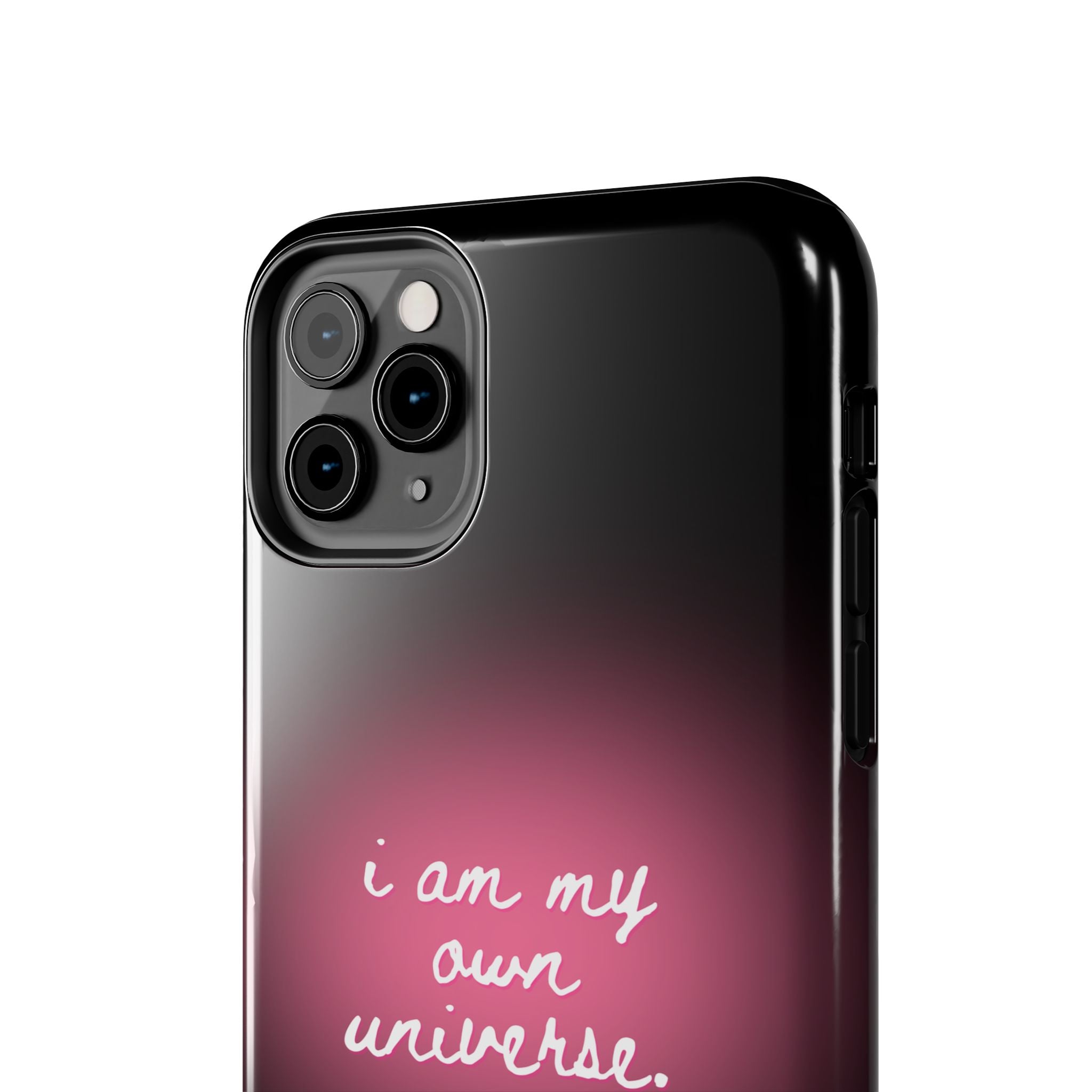 I Am My Own Universe — Pink Glow Protective Cover Tough Phone Case