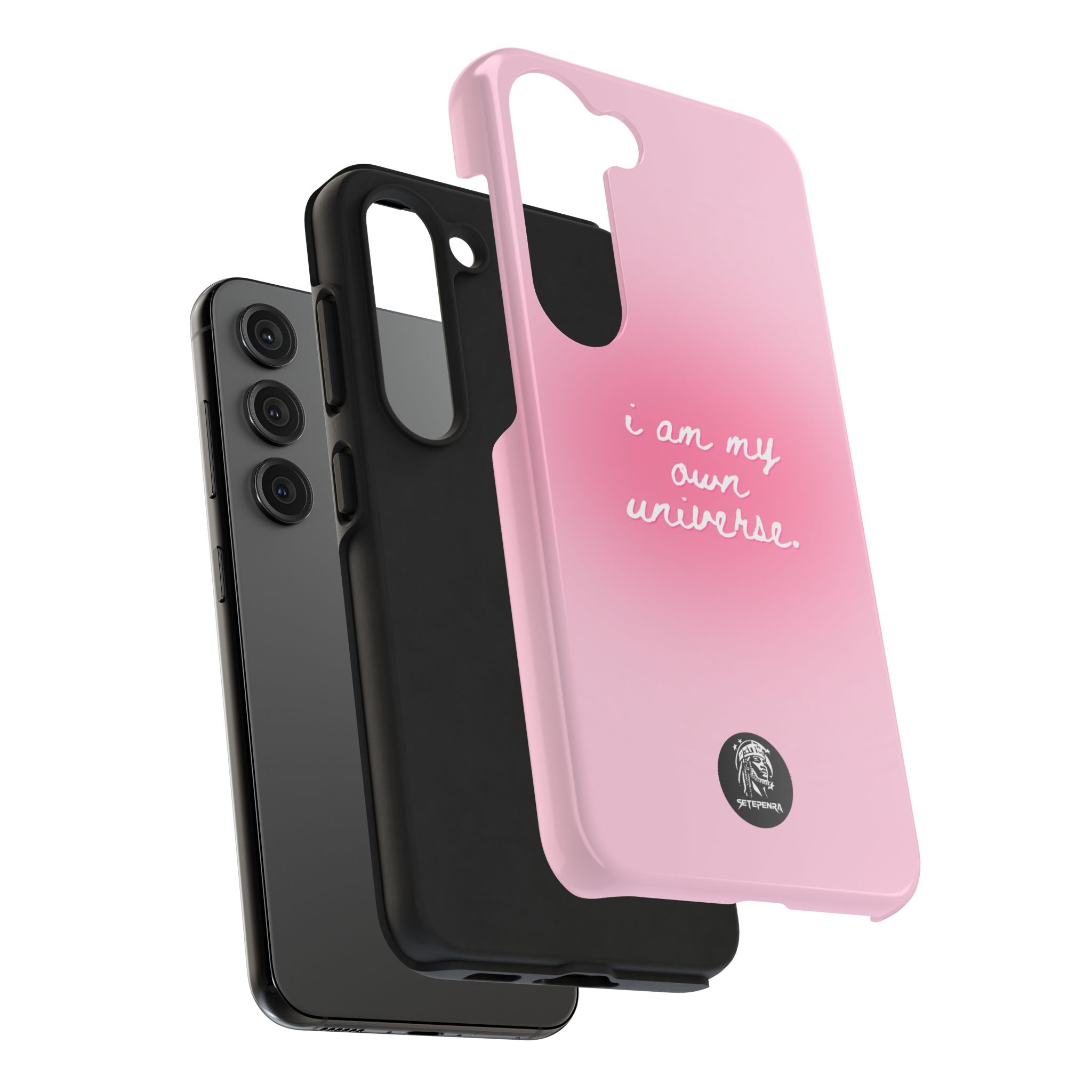 I Am My Own Universe Tough Phone Case (For iPhone, Galaxy & More) - Light Pink