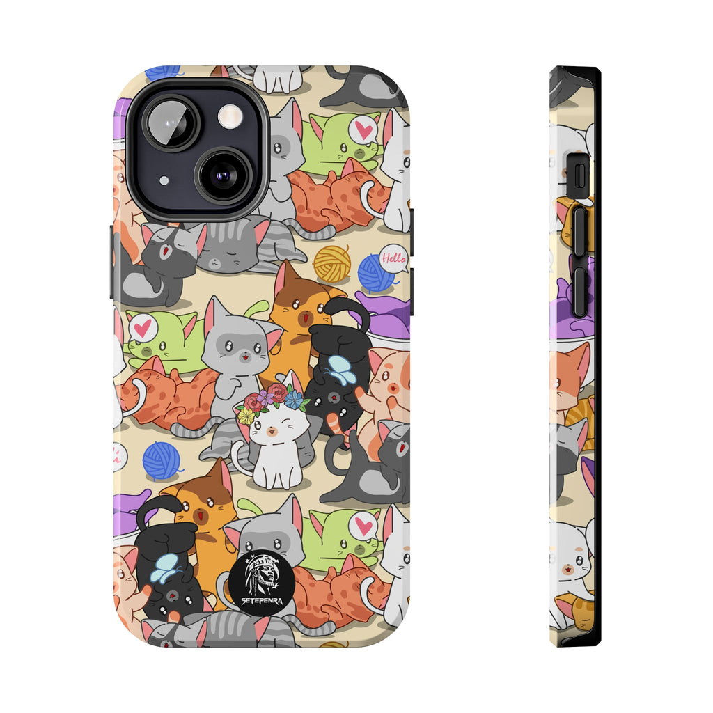 Cats A Lot Tough Phone Case (For iPhone, Galaxy & More) SETEPENRA Phone Case.
