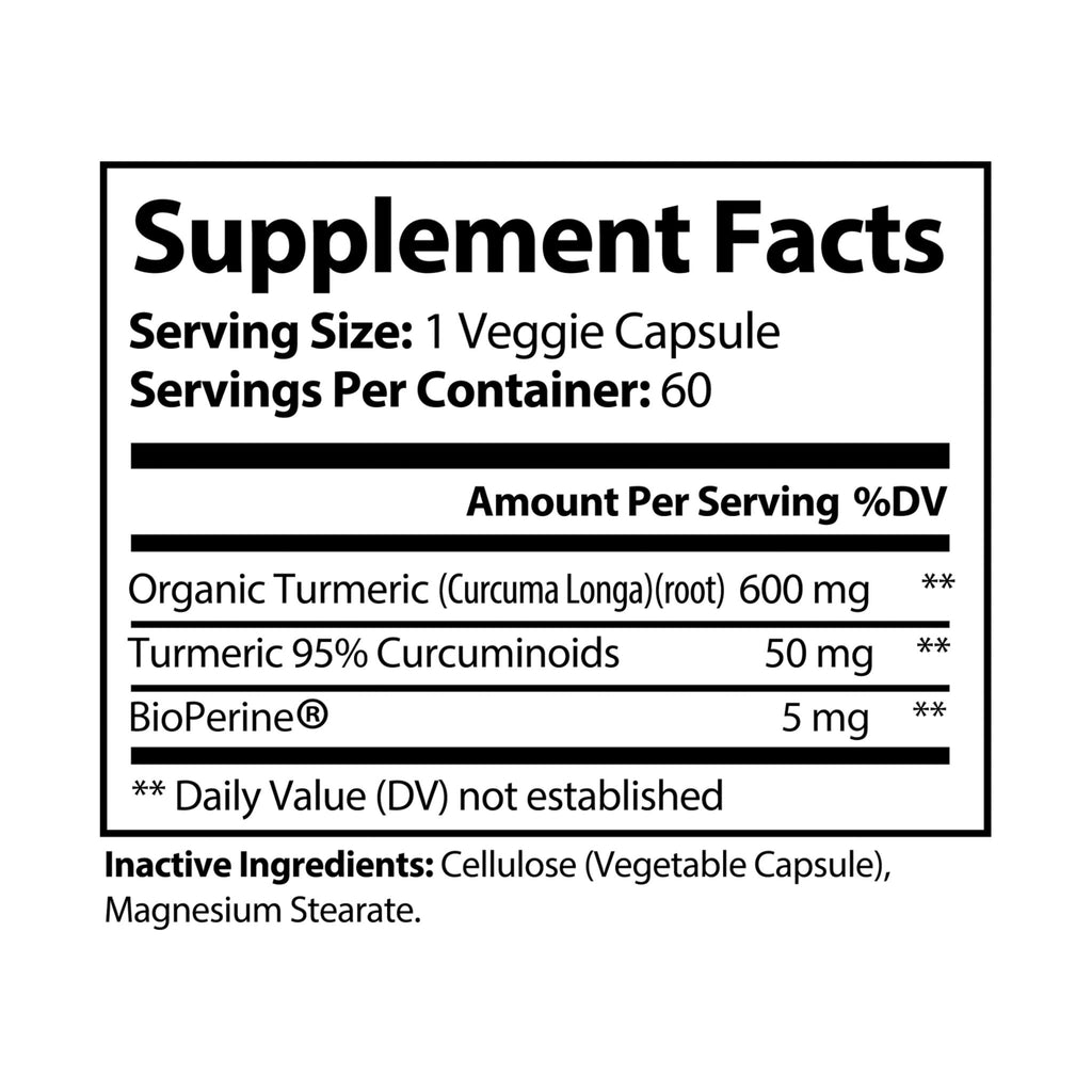 SETEPENRA Goodstuff Turmeric with BioPerine® (Black Pepper Fruit Extract) Supplement (60 Capsules) SETEPENRA Food Supplements.