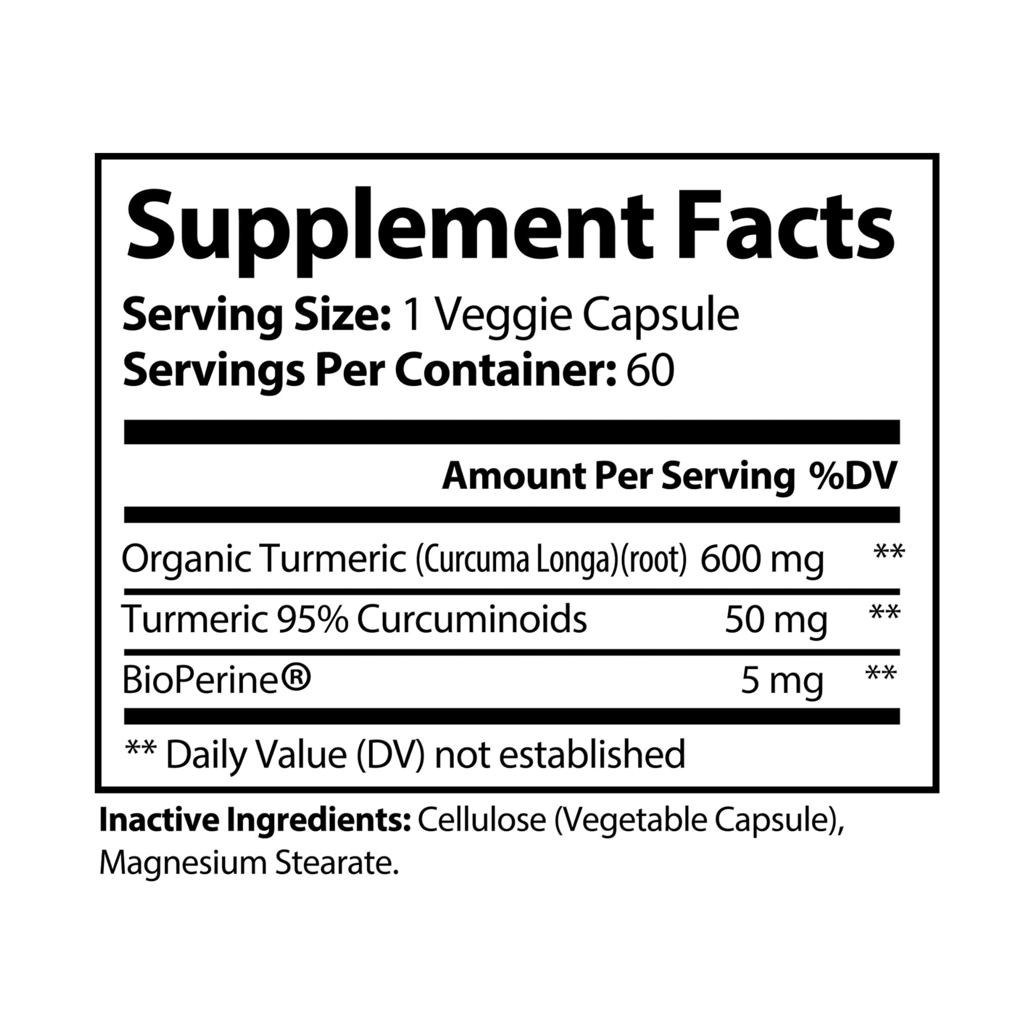 SETEPENRA Goodstuff Turmeric with BioPerine® (Black Pepper Fruit Extract) Supplement (60 Capsules) SETEPENRA Food Supplements.