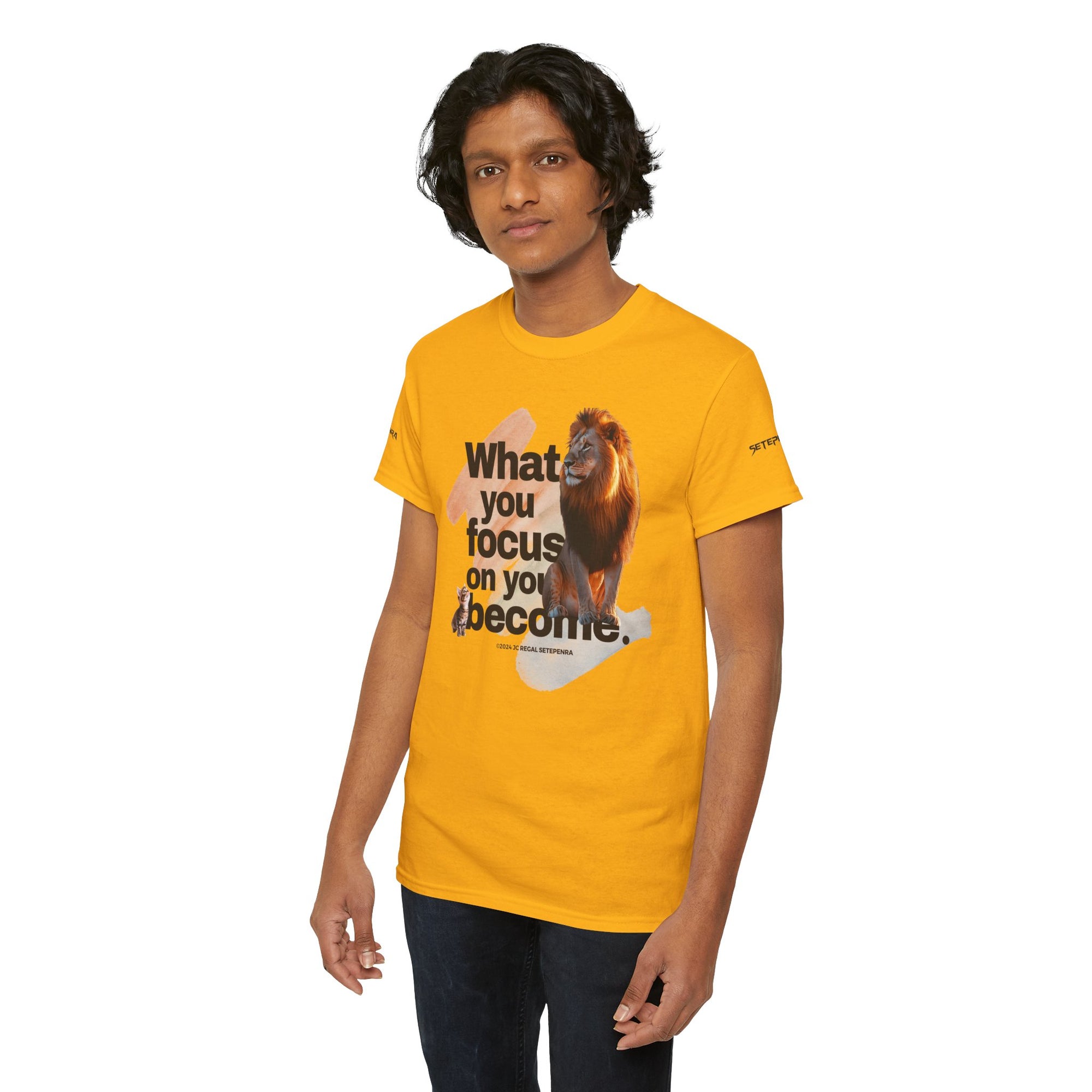What You Focus On You Become Unisex Heavy Cotton Tee