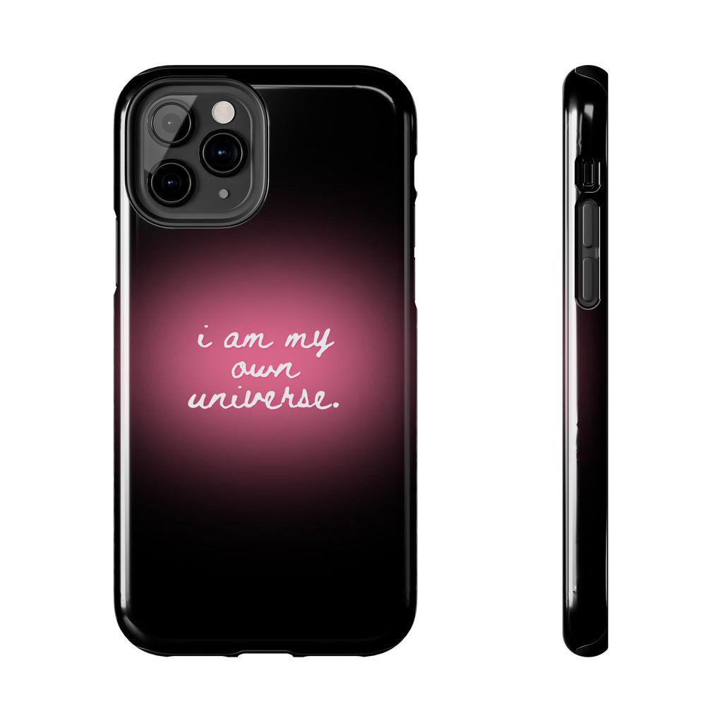 I Am My Own Universe — Pink Glow Protective Cover Tough Phone Case