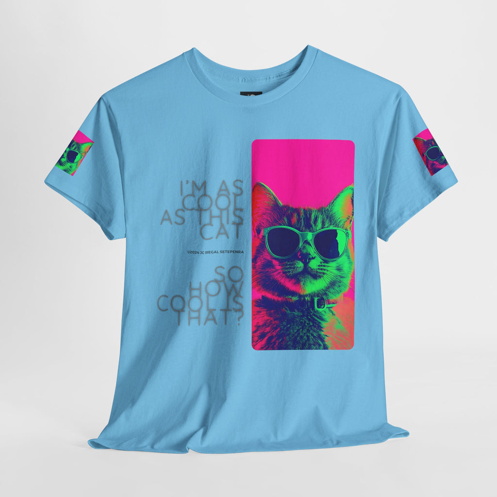 Cool Cat (Whiskers 1) Unisex Heavy Cotton Tee