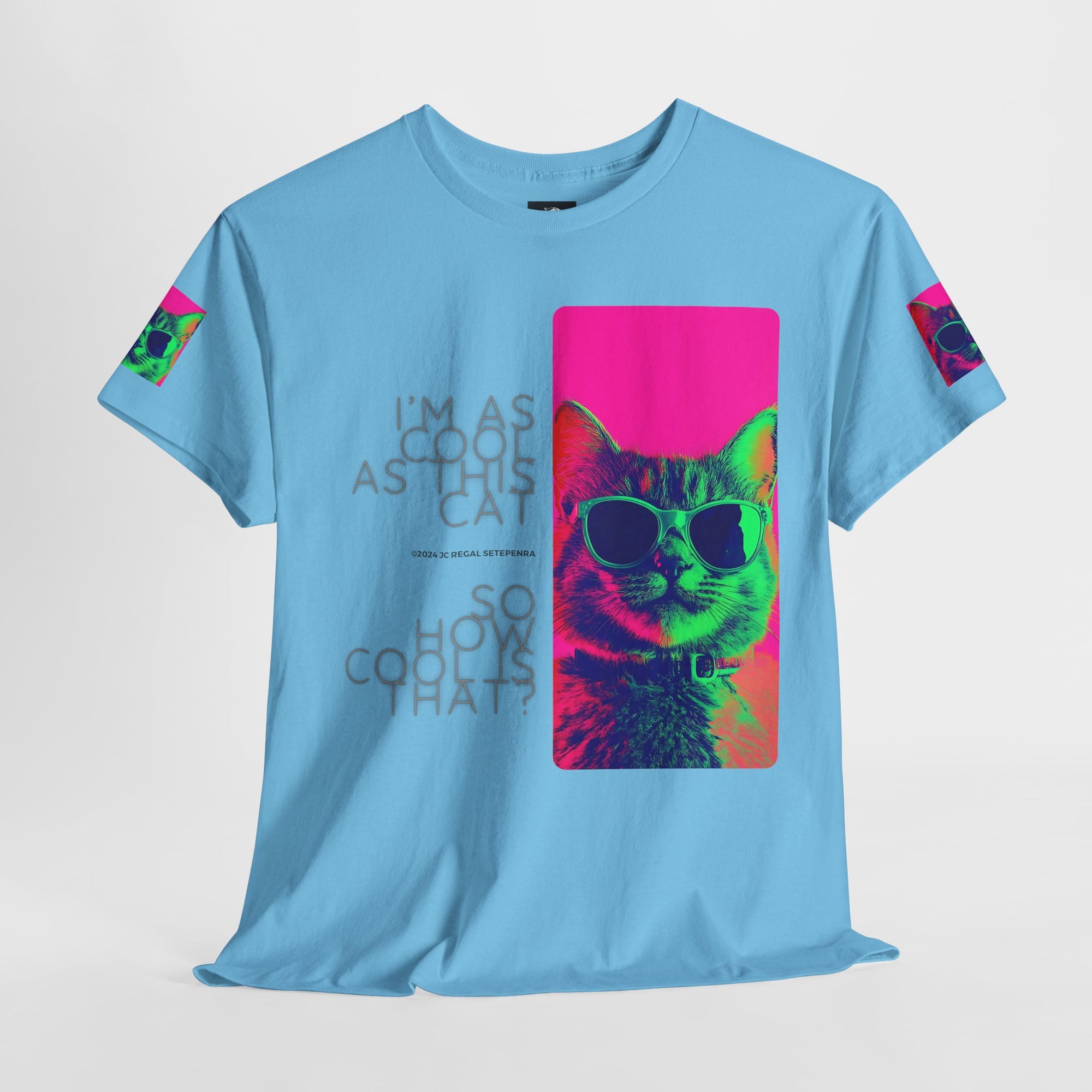 Cool Cat (Whiskers 1) Unisex Heavy Cotton Tee