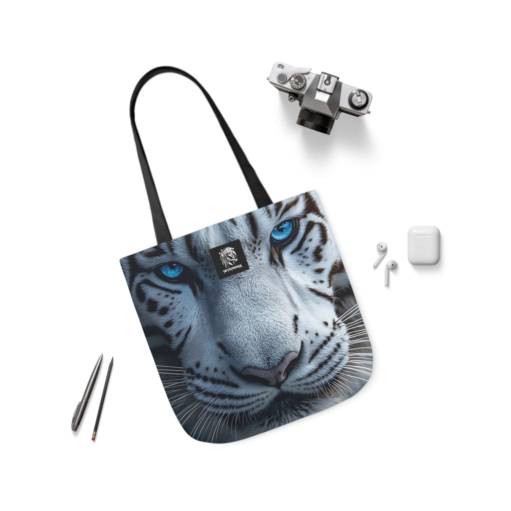 Primal Power Canvas Tote Bag, 5-Color Straps - White Tiger (1st Edition)