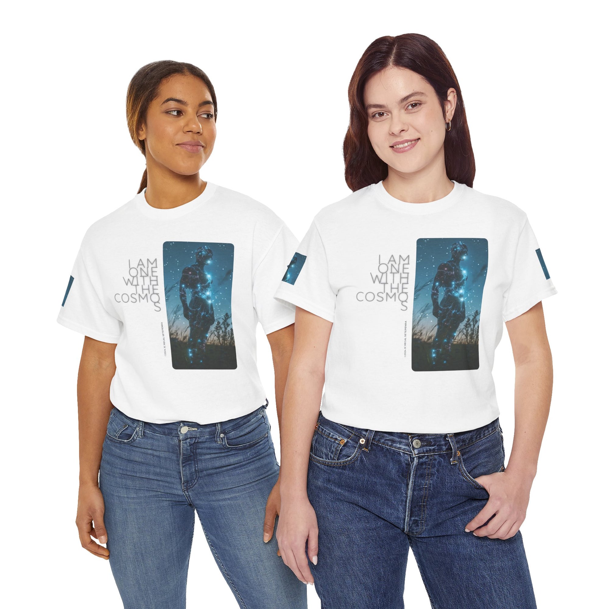 One With The Cosmos Unisex Heavy Cotton Tee