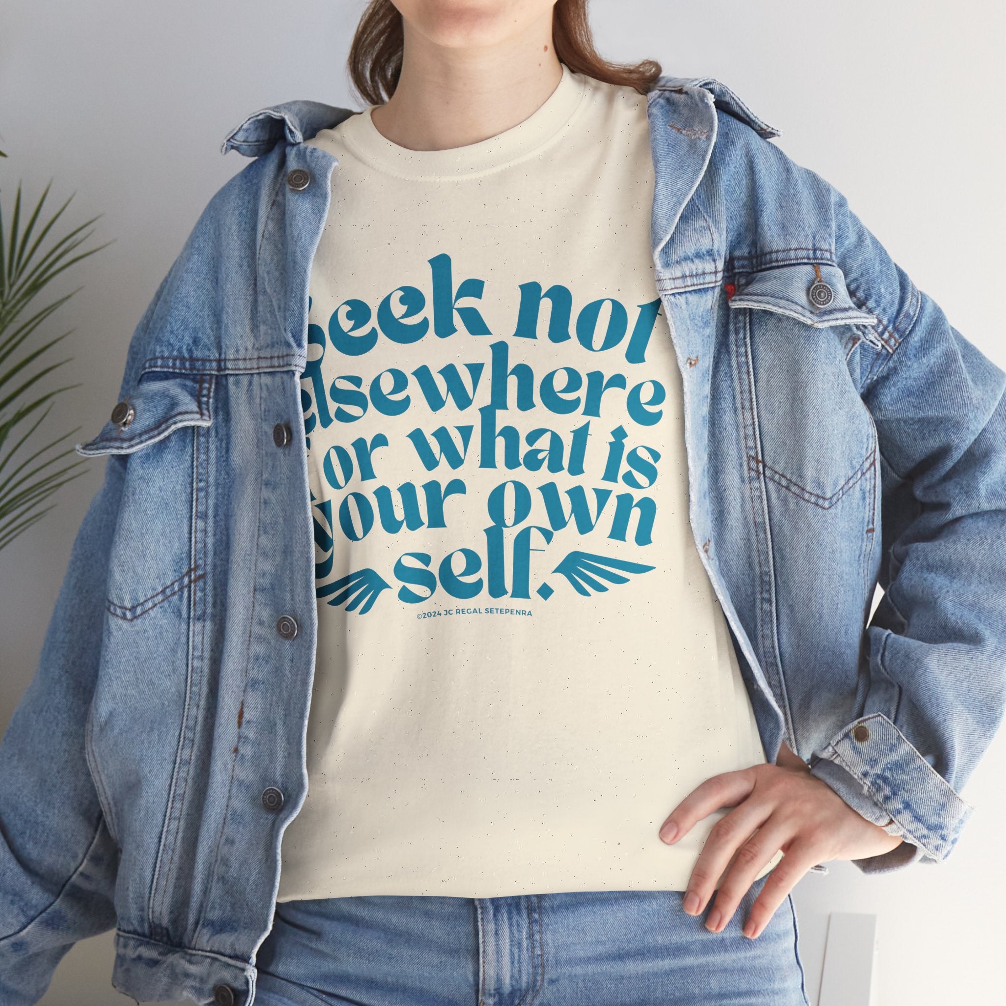 Seek Not Elsewhere (Aqua Edition) Unisex Heavy Cotton Tee