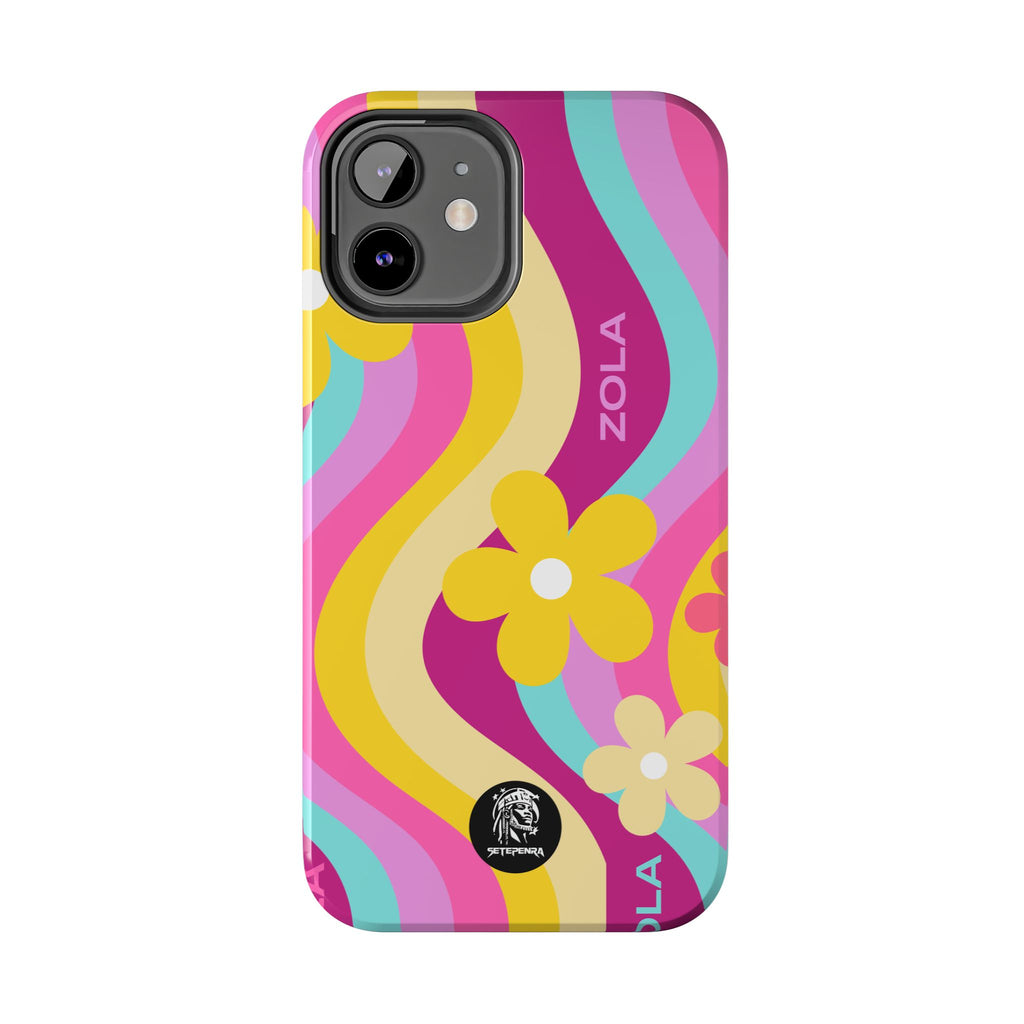Zola Tough Phone Case (For iPhone, Galaxy & More) - Pink Wave