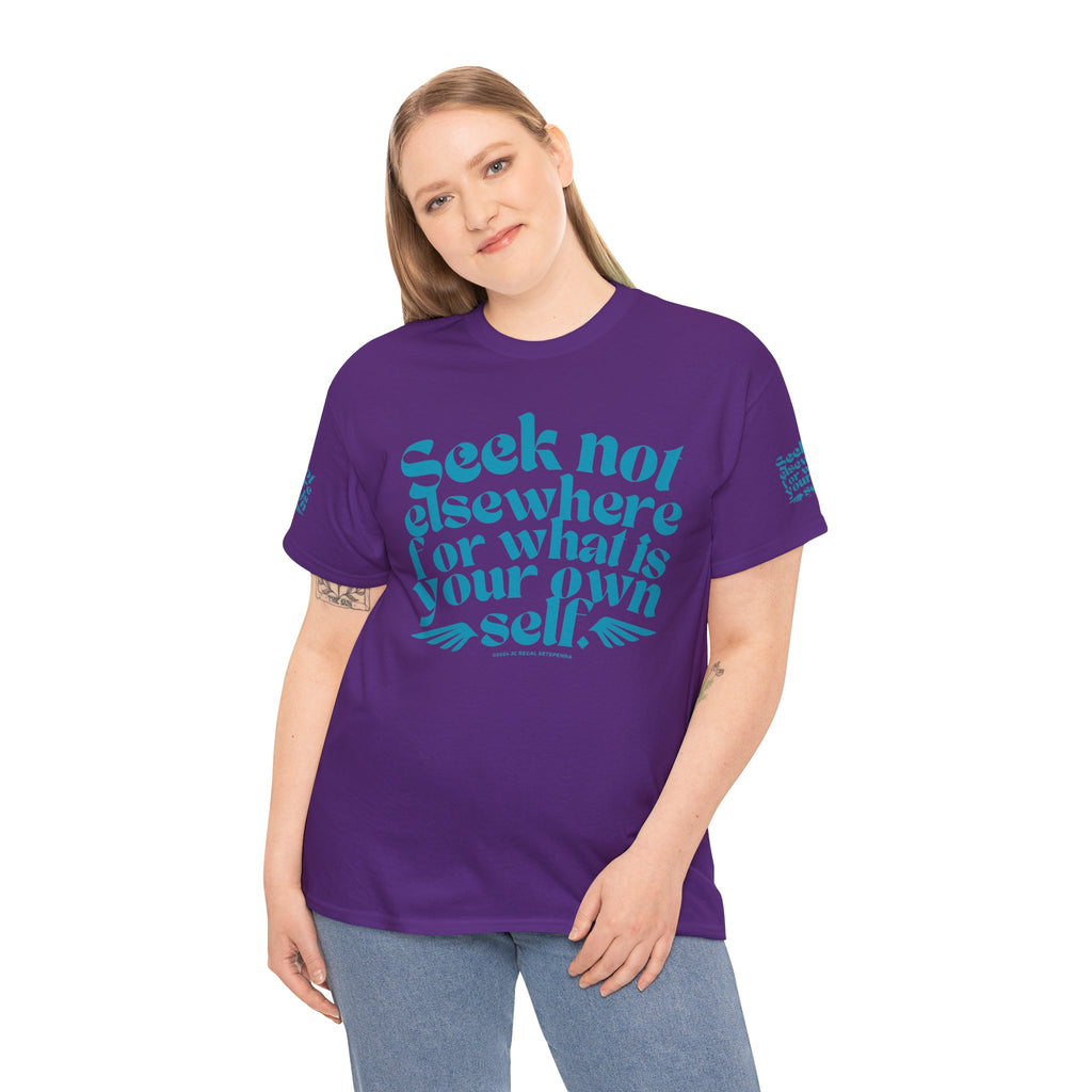 Seek Not Elsewhere (Aqua Edition) Unisex Heavy Cotton Tee