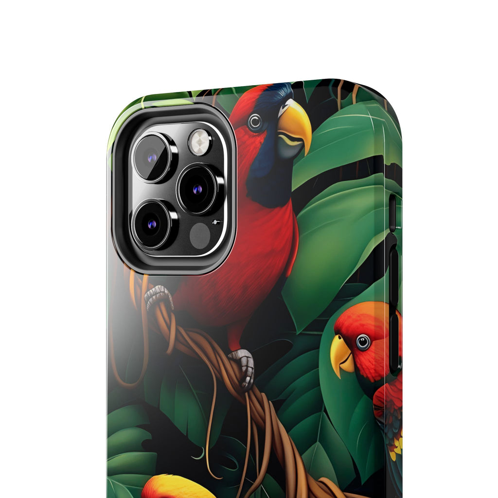 Tri-Parrot Tough Phone Case (For iPhone, Galaxy & More)